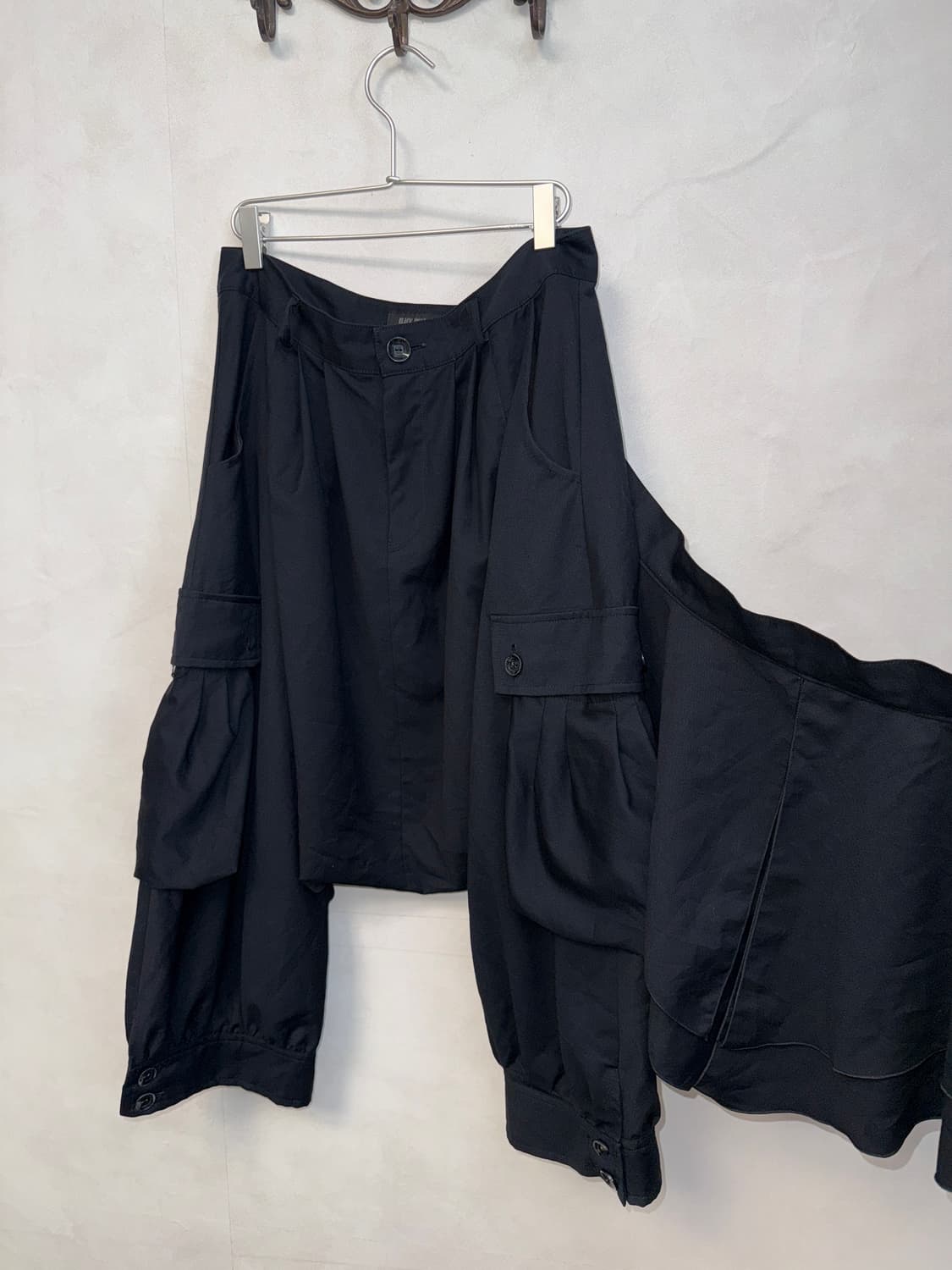 Black skirt layered balloon baggy pants  상품이미지2