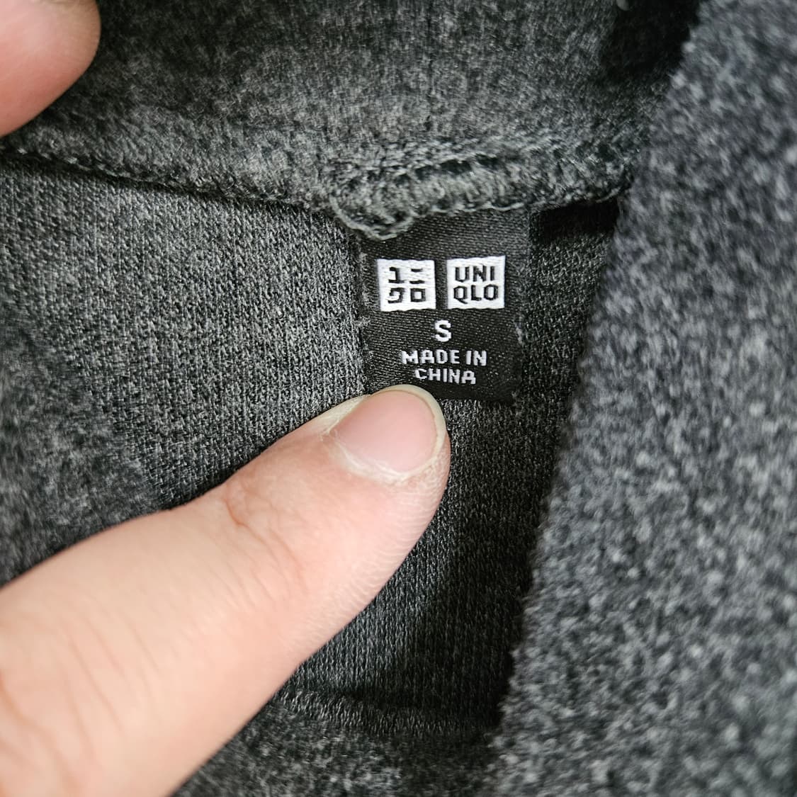 [S] 유니클로 여성 그레이 터틀넥 니트 스웨터 0102YH1 상품이미지2