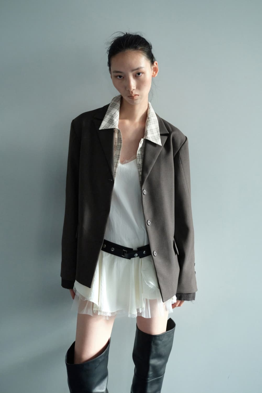 [새상품]CERRIC 세릭 25F/W 아웃 포켓 자켓 차콜 상품이미지1