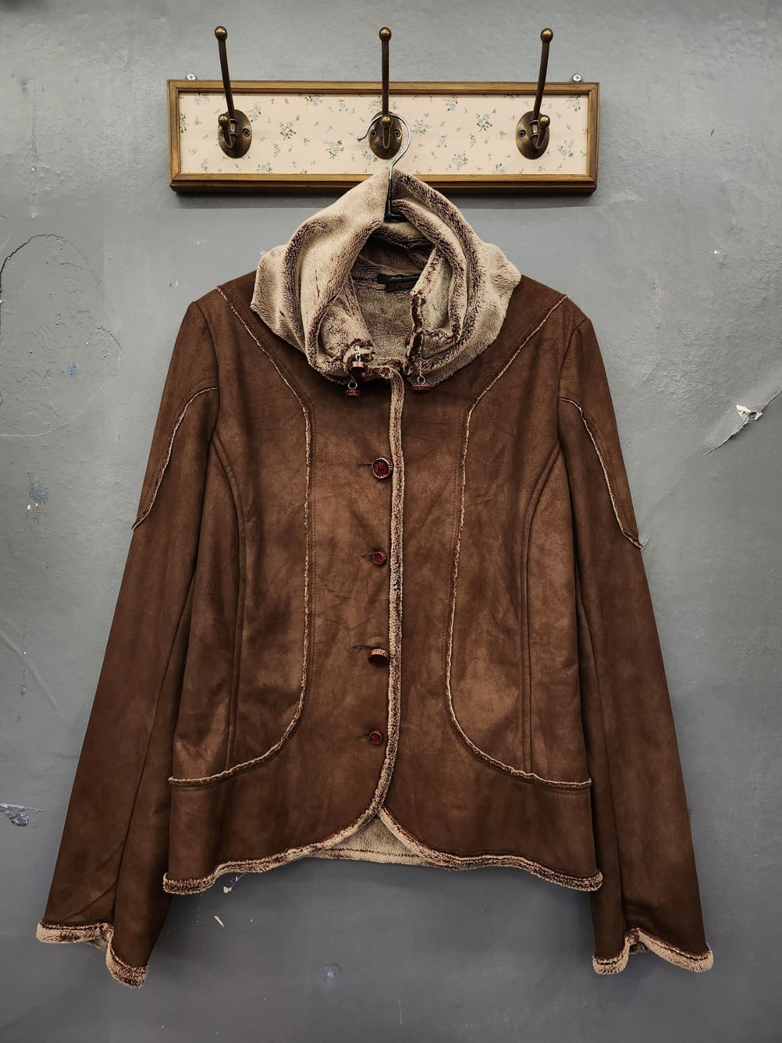 이태리Nef  브라운 스웨이드무스탕 자켓 상품이미지1