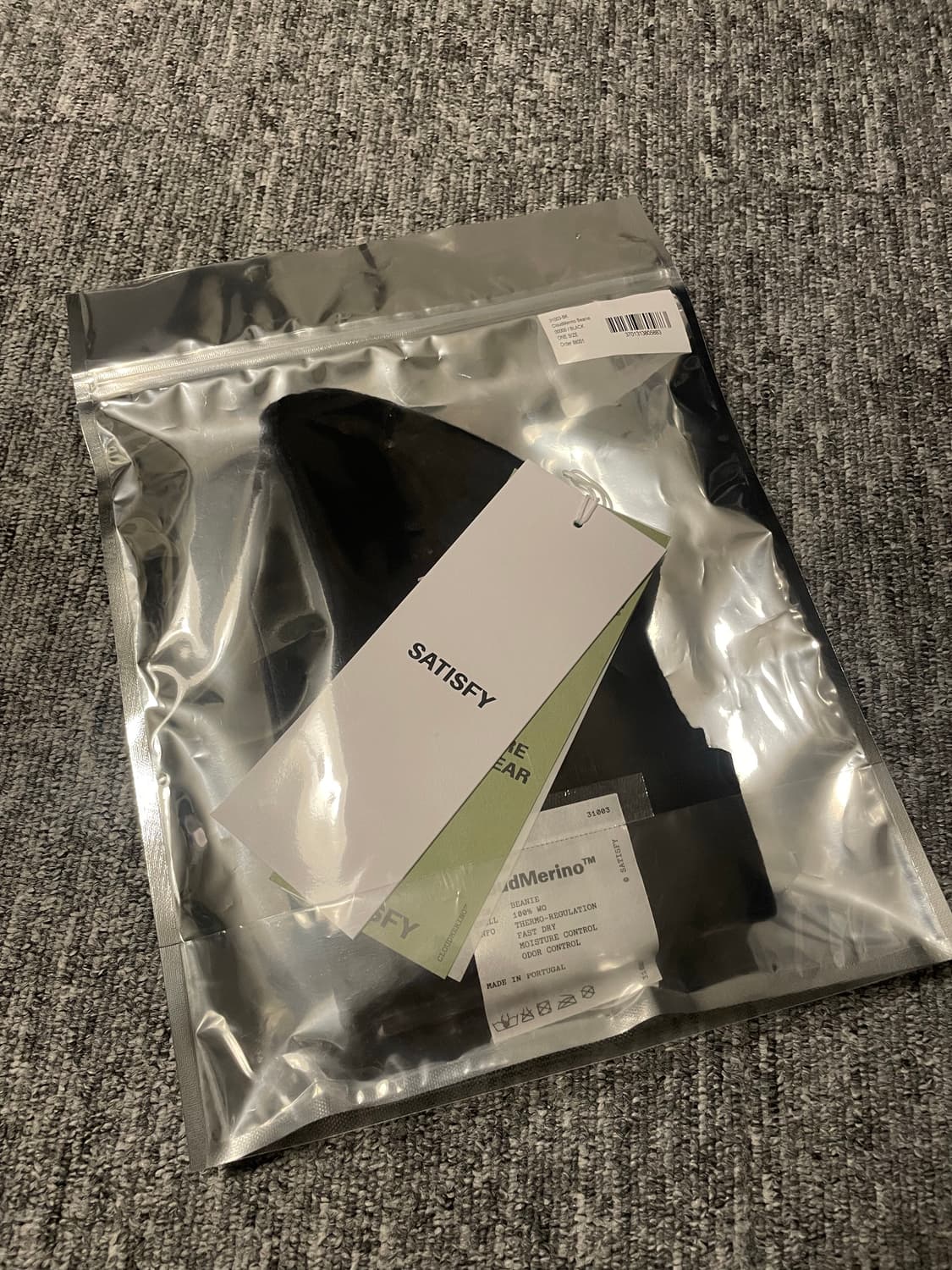 [새상품] 새티스파이 클라우드메리노 비니 블랙 상품이미지2