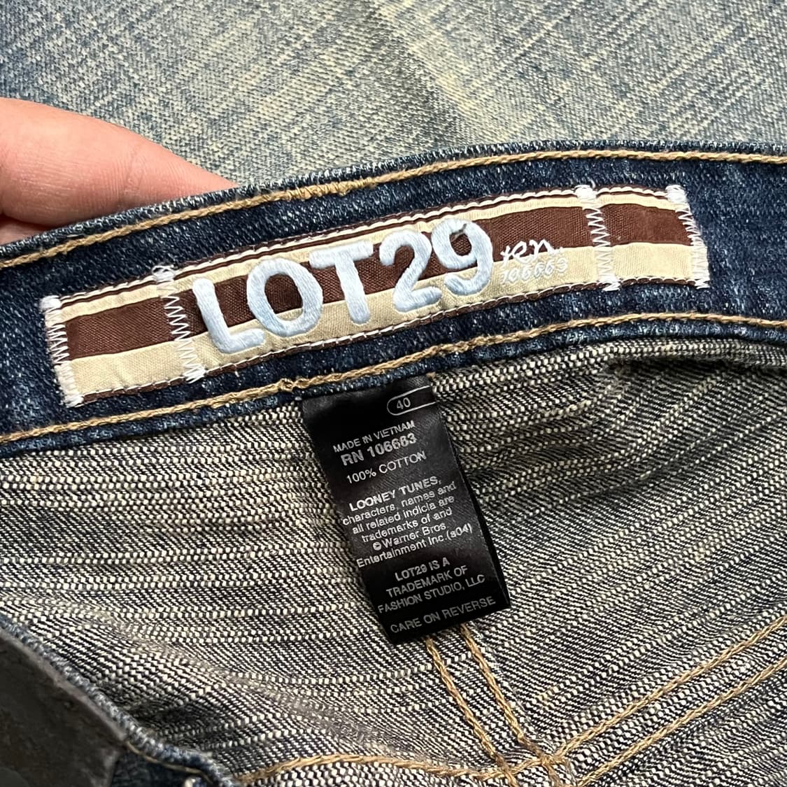  Lot29 올드스쿨 루니툰즈 카펜터 데님 팬츠 y16375 상품이미지8