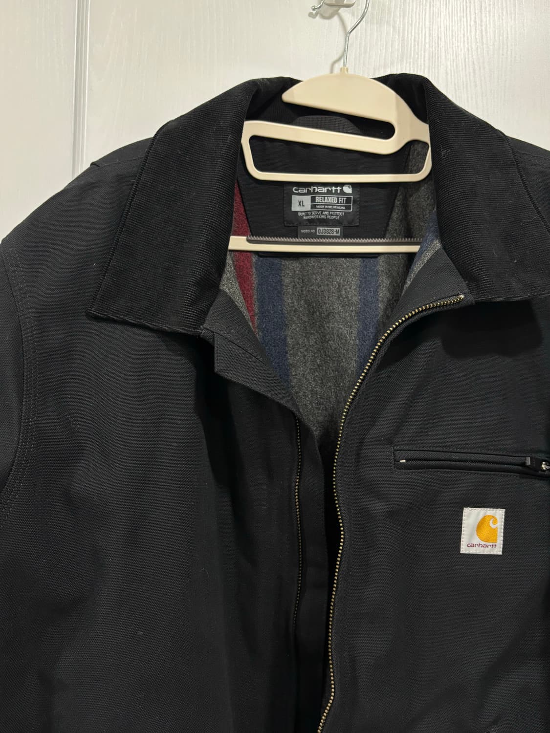 칼하트 US 디트로이트 덕자켓 블랙 XL 상품이미지2