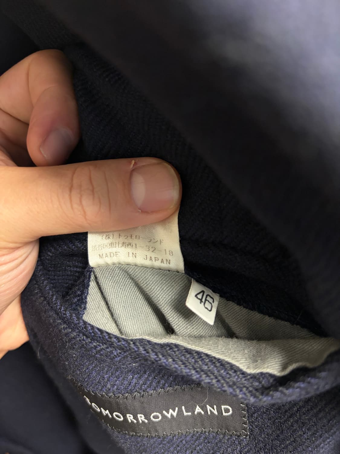 투모로우랜드 제냐 원단 캐쉬미어 울 블레이져 46 size 상품이미지8