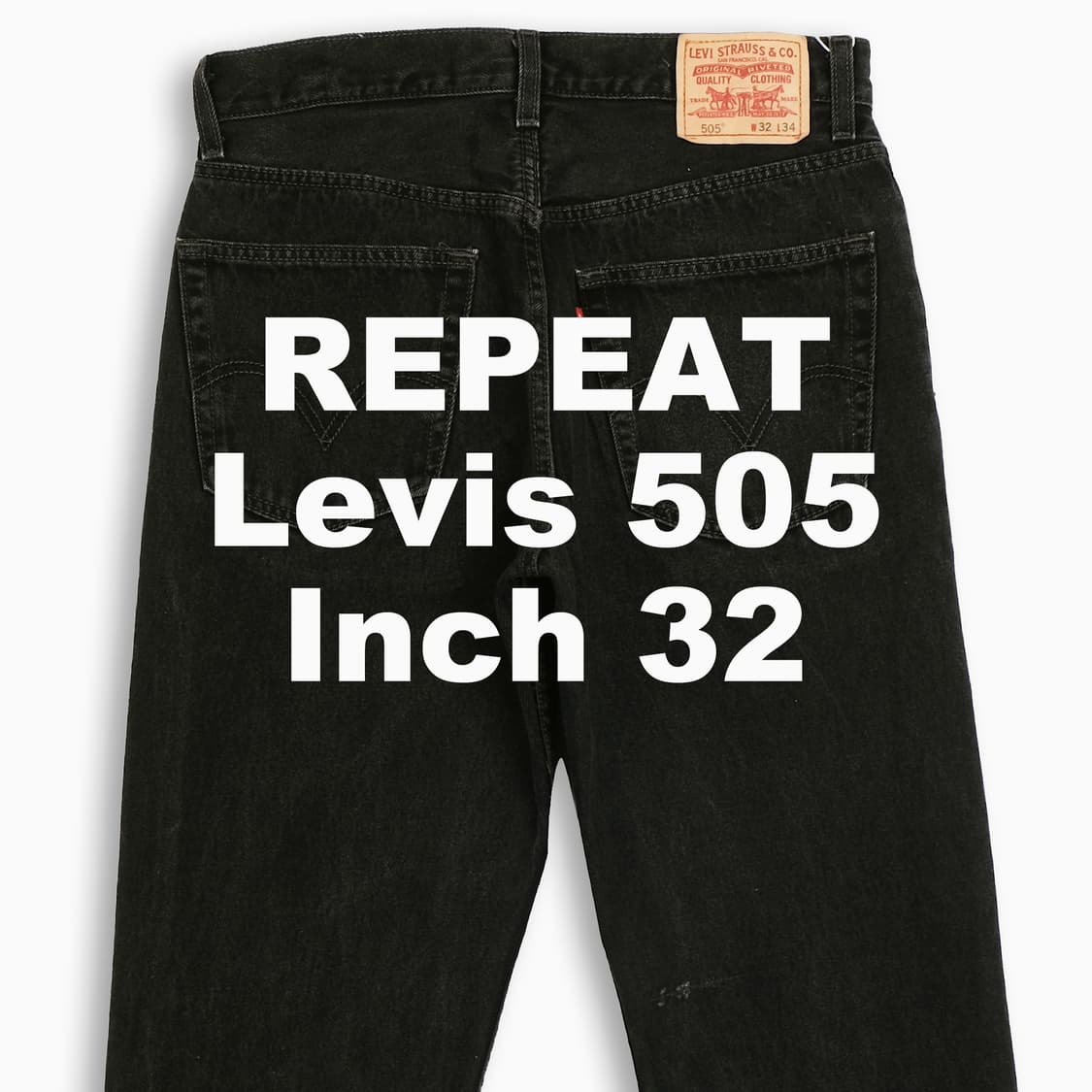 빈티지 리바이스 505 흑청 블랙진 32 인치 LV5053211 상품이미지1