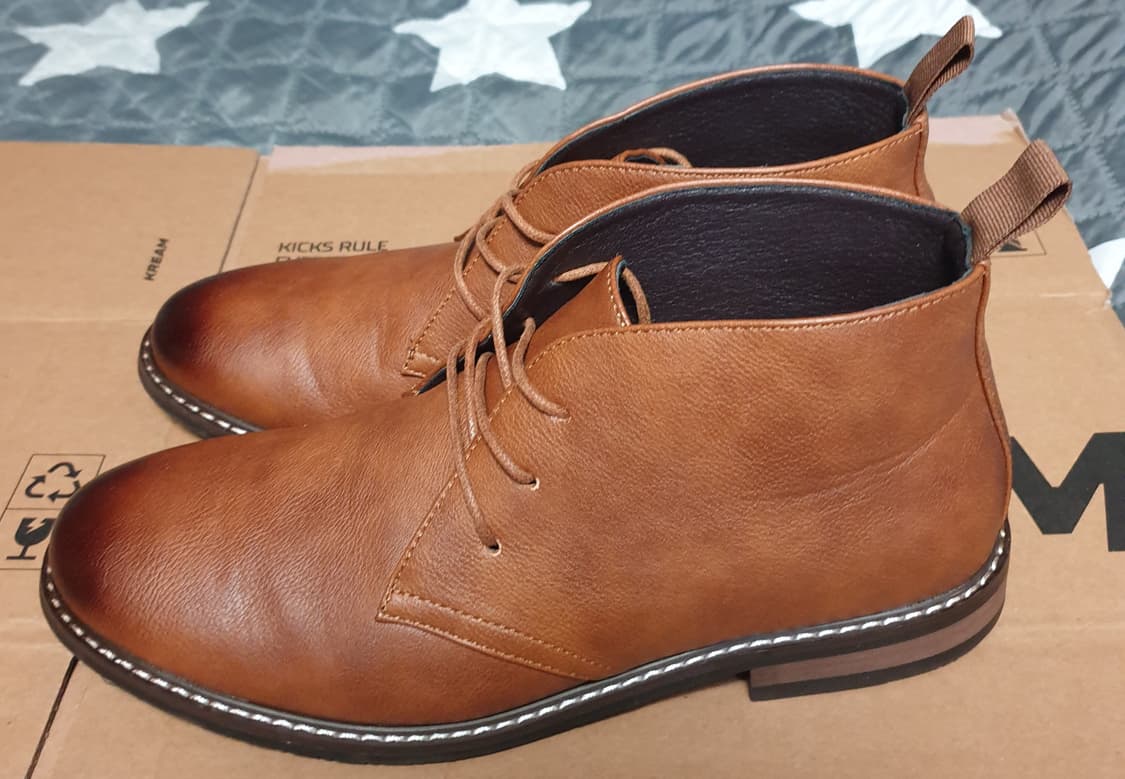 (보세) 빈티지에이징 가죽 처카부츠 브라운 (270) 상품이미지2