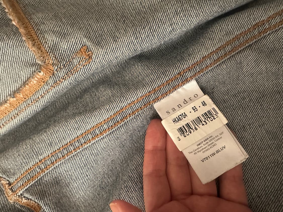 산드로 Sandro 데님 청자켓 상품이미지3