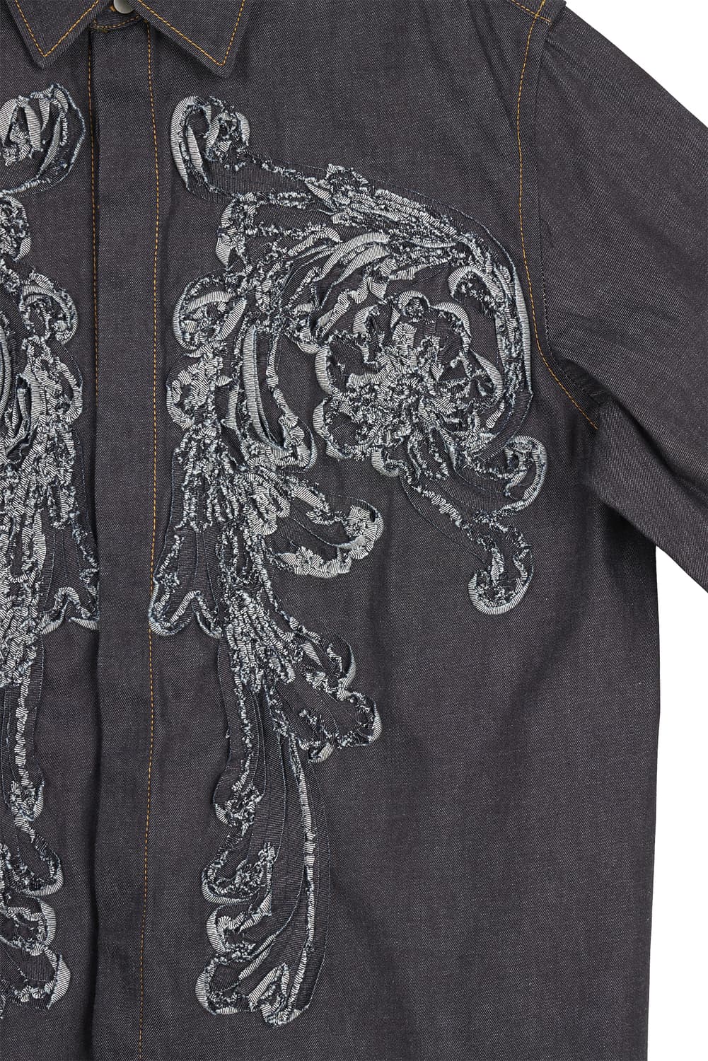 새상품 탁 TAAKK 센터 디테일 데님 셔츠 3사이즈 상품이미지5