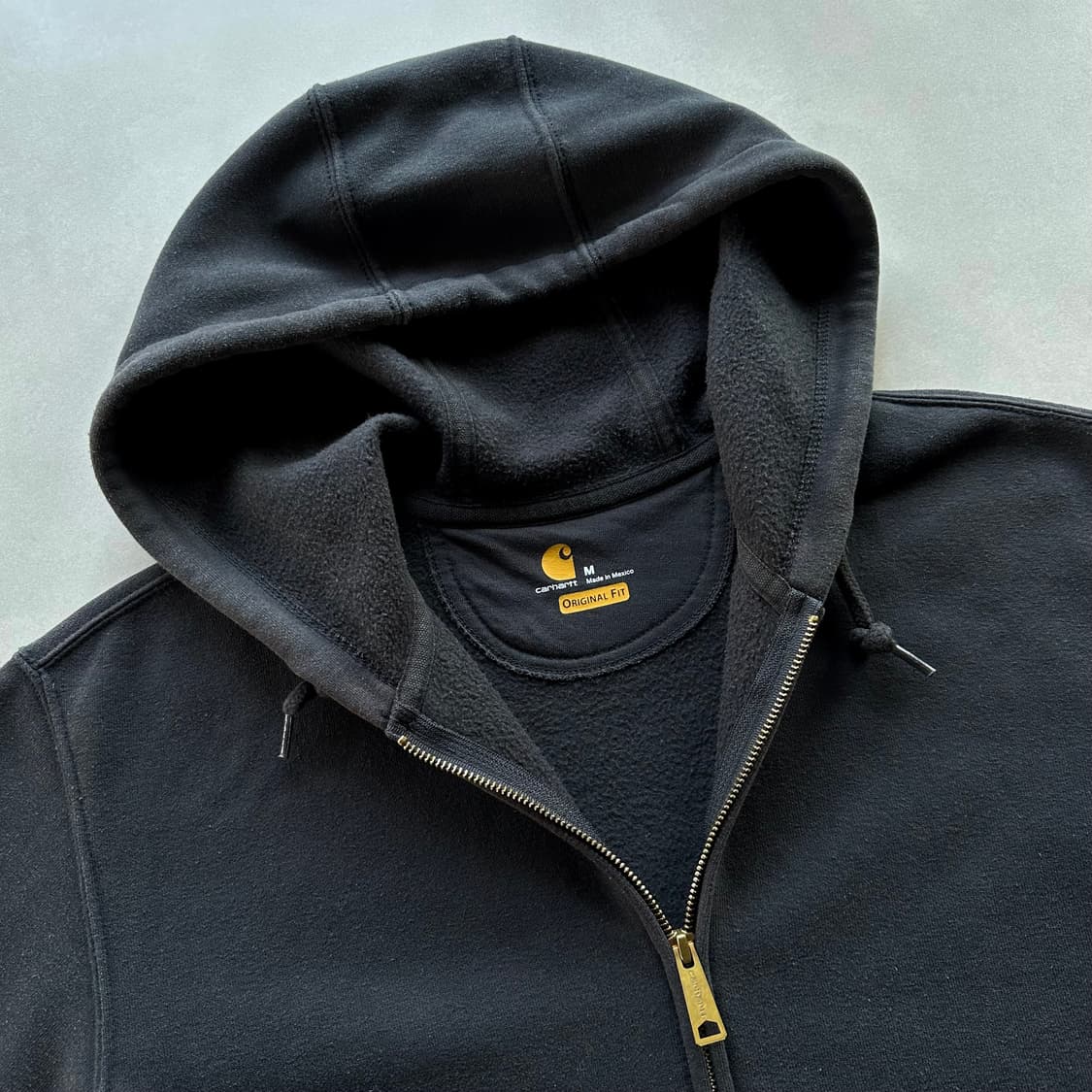 [M-L]칼하트 미드웨이트 블랙 후드집업 상품이미지7