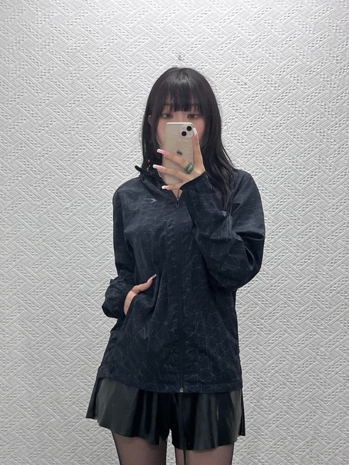 오클리 올드스쿨 펑크 고프코어 그래픽패턴 바람막이 자켓 L C12472 상품이미지1