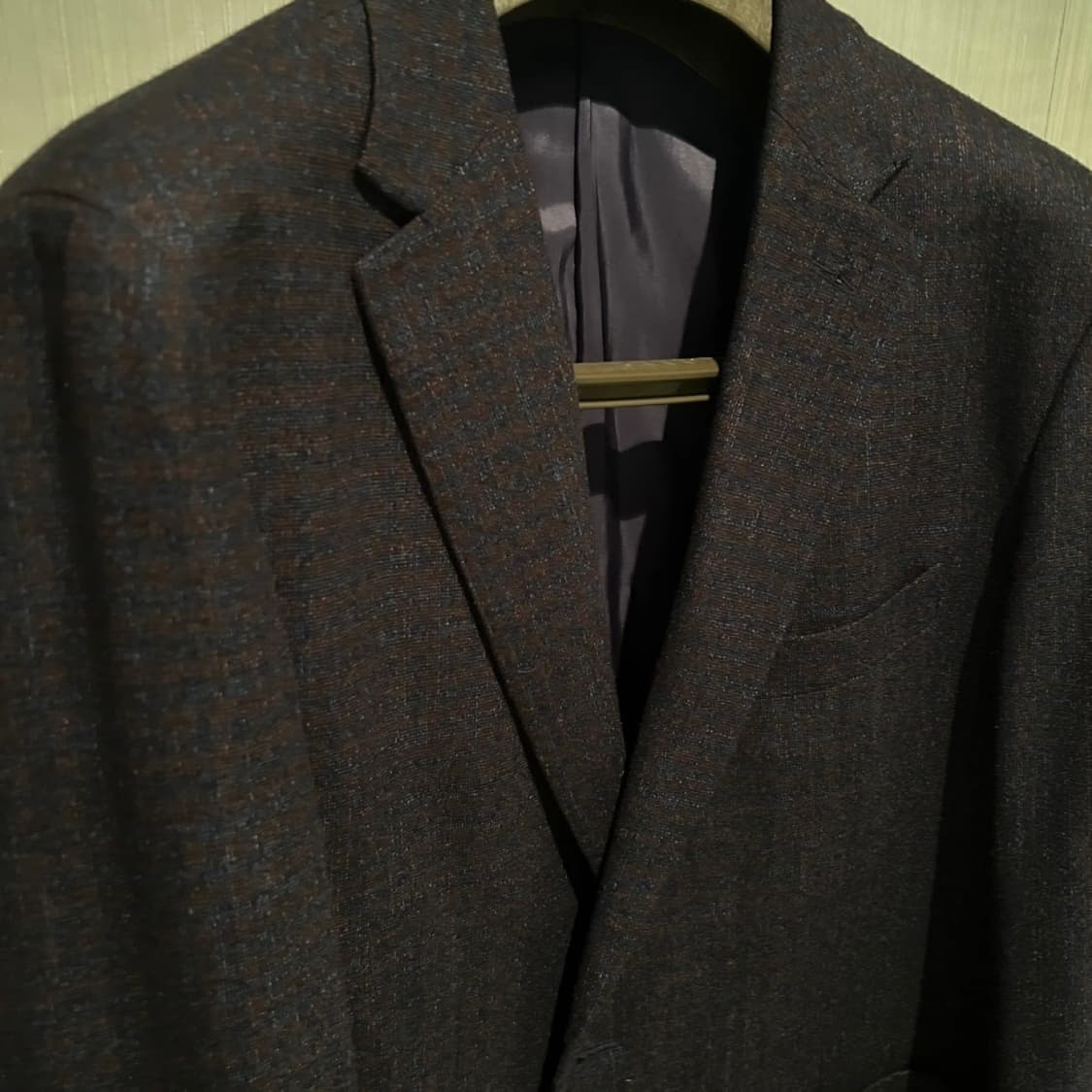 갤럭시 수젤로 라인_캐시미어 깅엄체크 자켓_54 상품이미지2