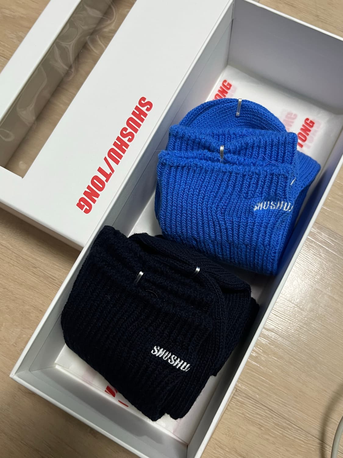 (새상품)슈슈통 장목 양말 세트 상품이미지1