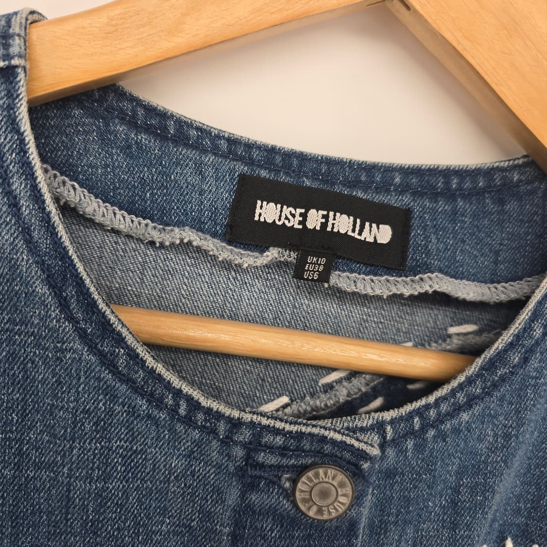 하우스오브홀랜드 데님 패치워크 원피스 상품이미지2