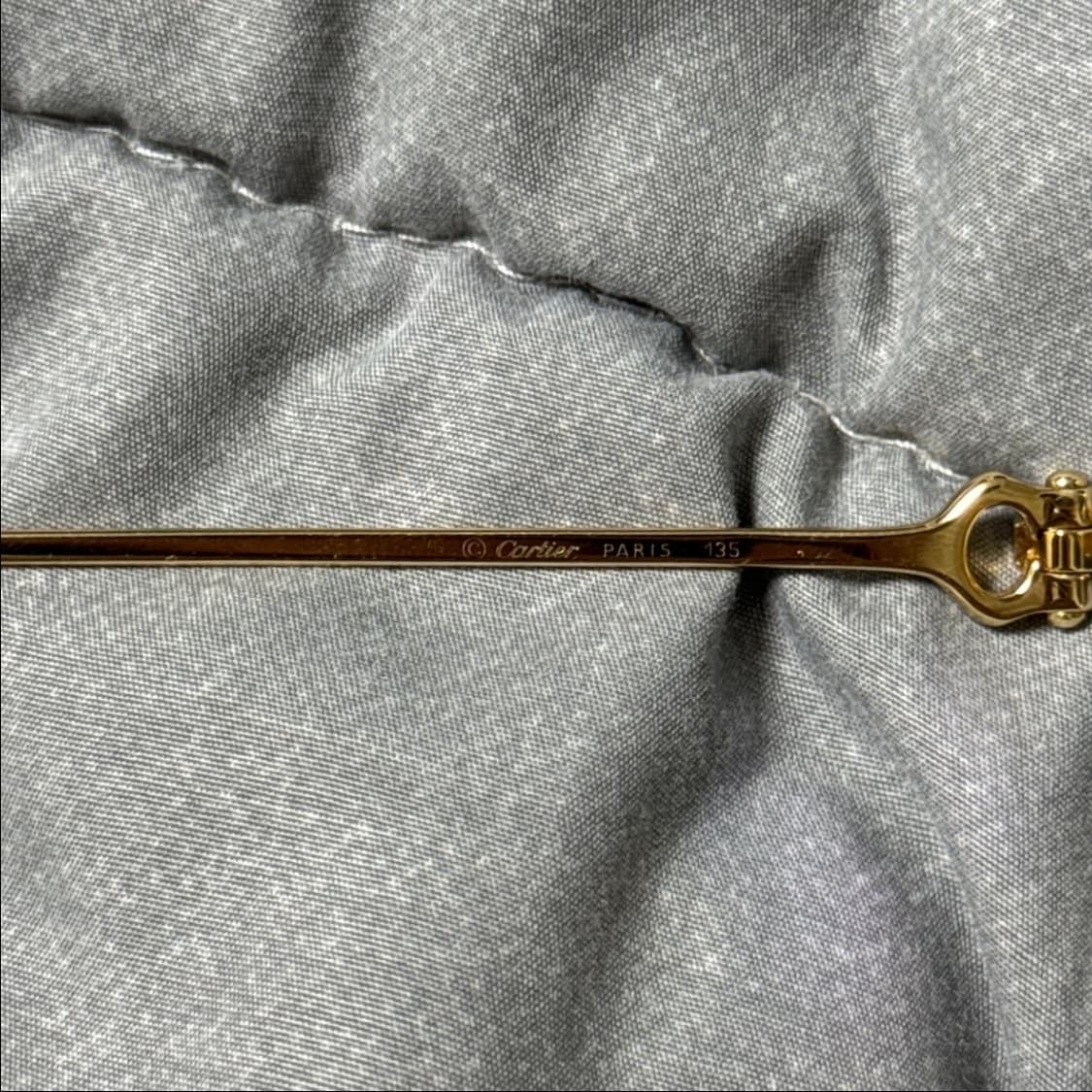 90s Cartier 까르띠에 금장 무테 안경 상품이미지8