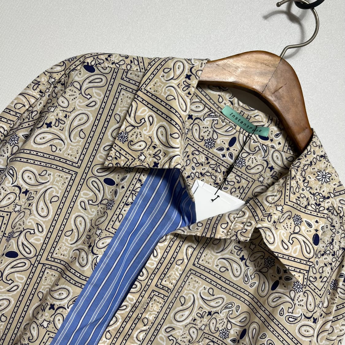 인스턴트펑크 페이즐리 오버사이즈 셔츠 상품이미지4