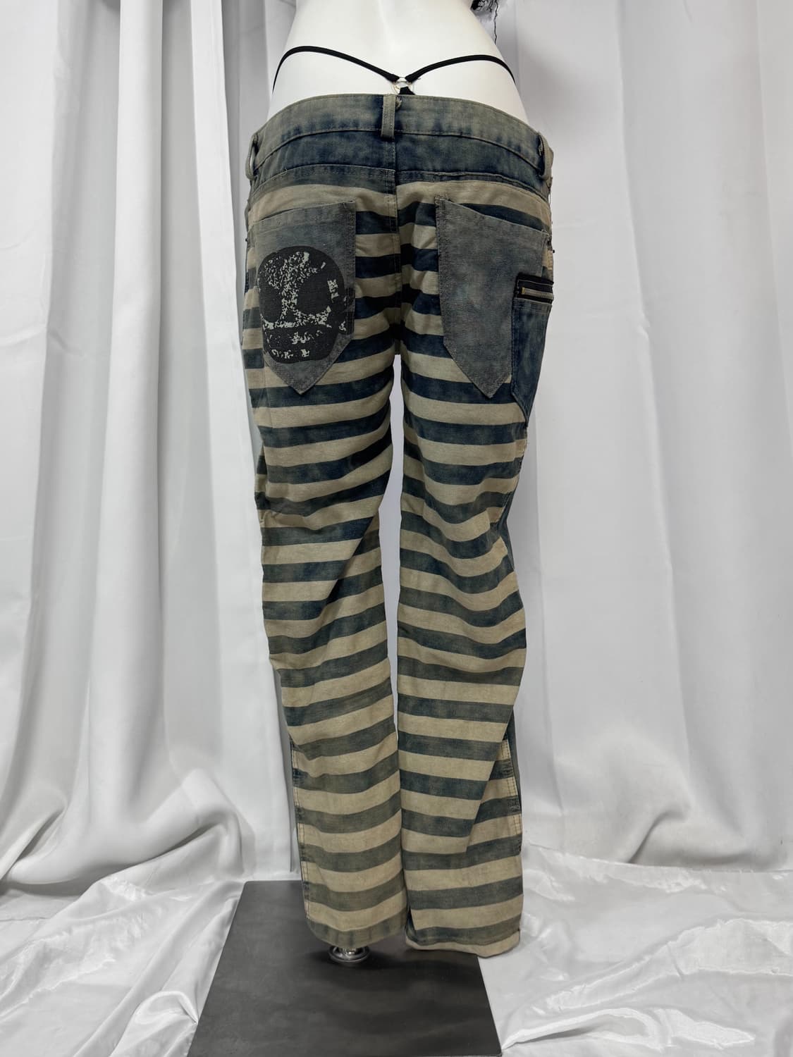 skull denim pants 상품이미지5