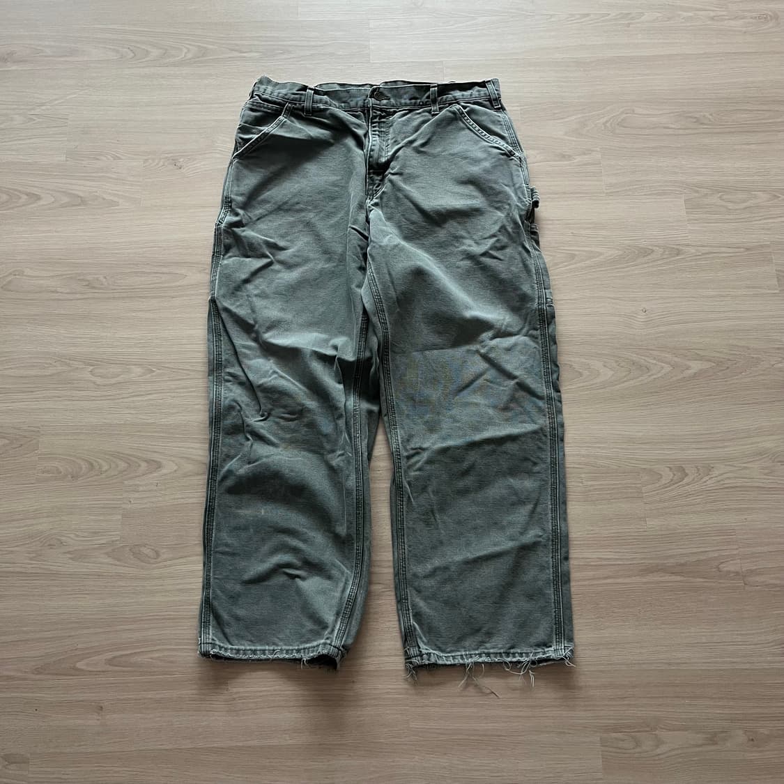 [36X30] 빈티지 usa 칼하트 카펜터팬츠 모스그린 상품이미지1