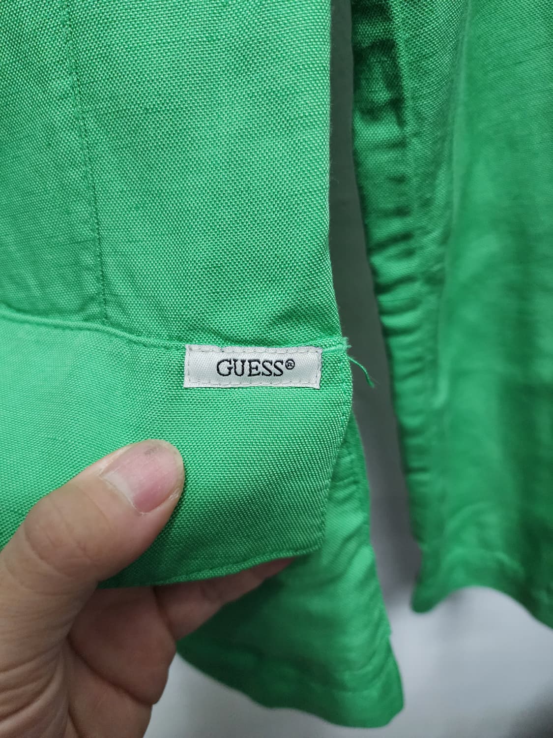 게스 Y2K 그린 린넨 블레이저  상품이미지3