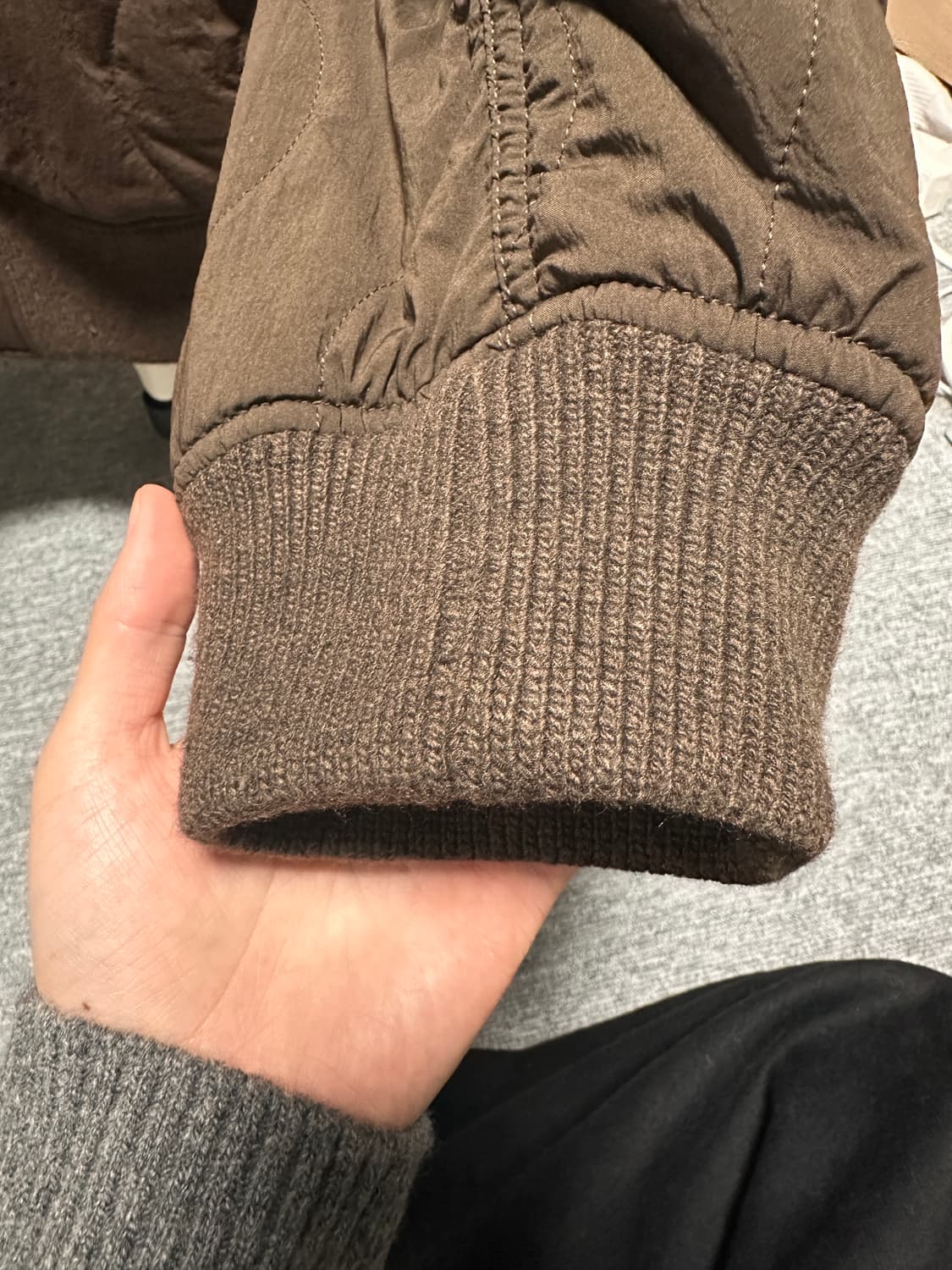 홀리선 에어본 나일론 패딩자켓 브라운 m 상품이미지5