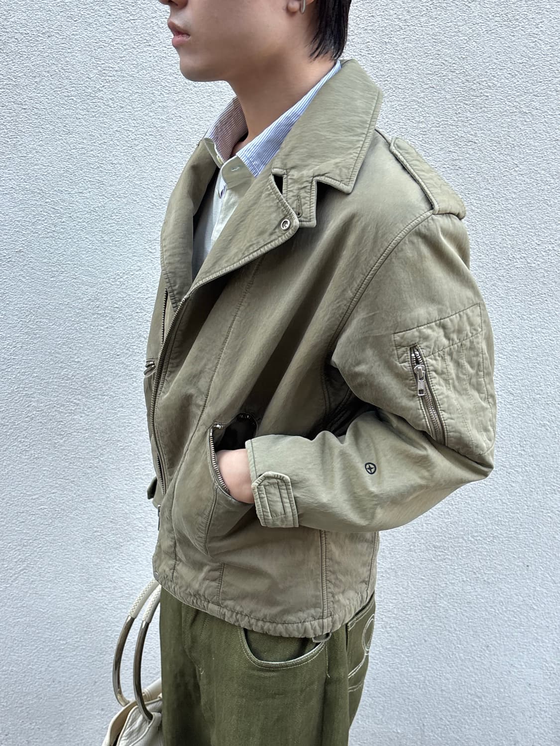 스톤아일랜드 90s 하이넥 밀리터리 자켓 상품이미지1