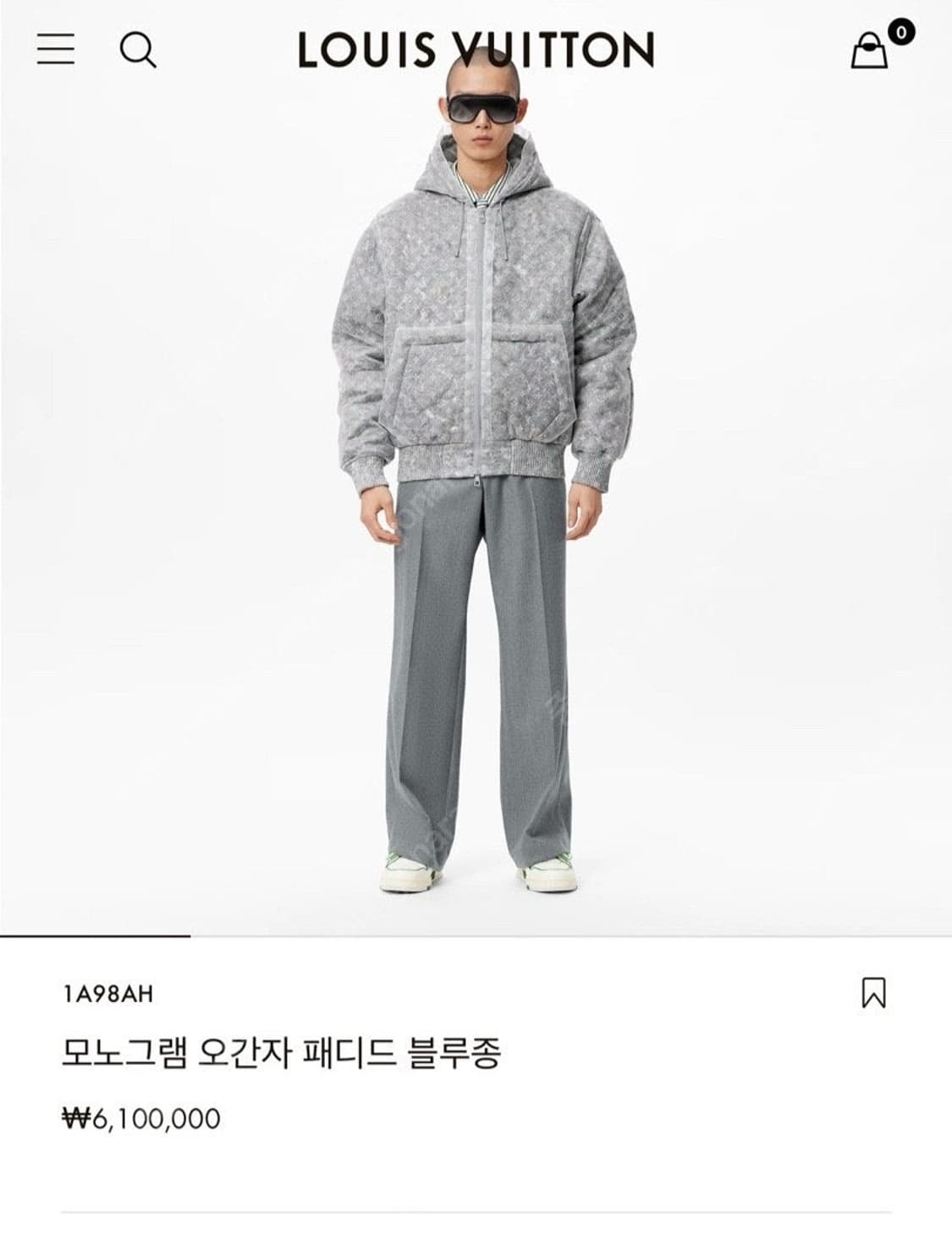 루이비통 오간자 패딩 자켓 상품이미지8
