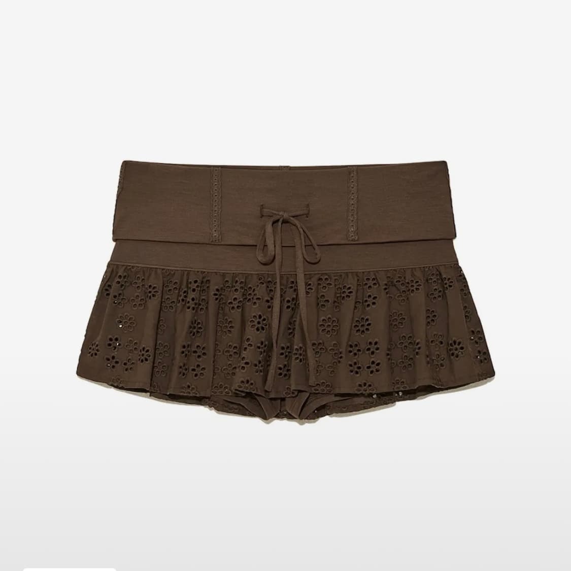 글로니 GLOWNY NAOMI BELT MINI SKIRT BROWN 상품이미지1