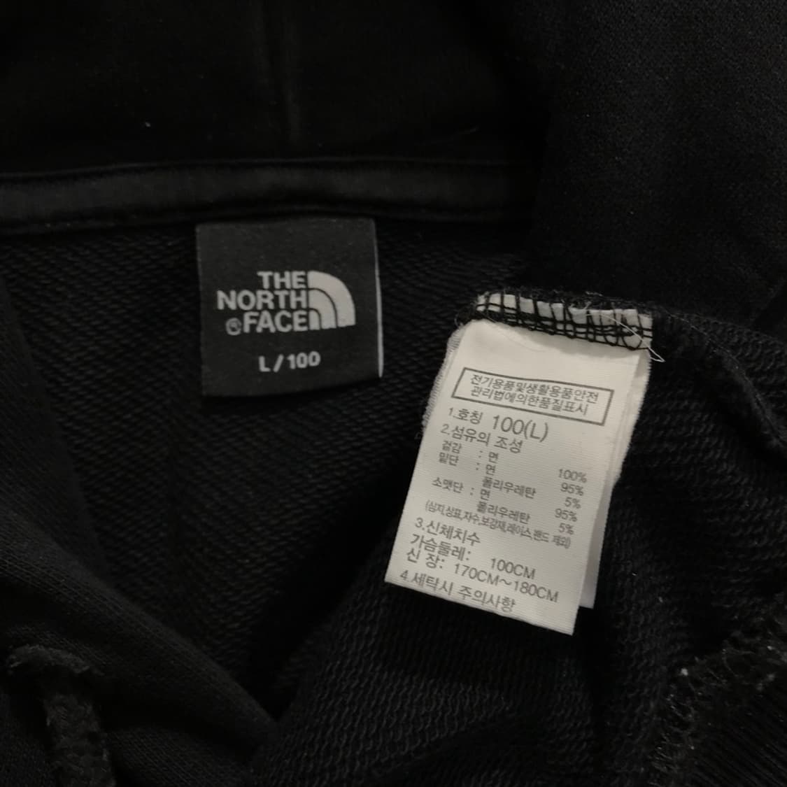 [[L(실 XL),A급] 노스페이스 네버스탑 박스로고 후드티@161 상품이미지5