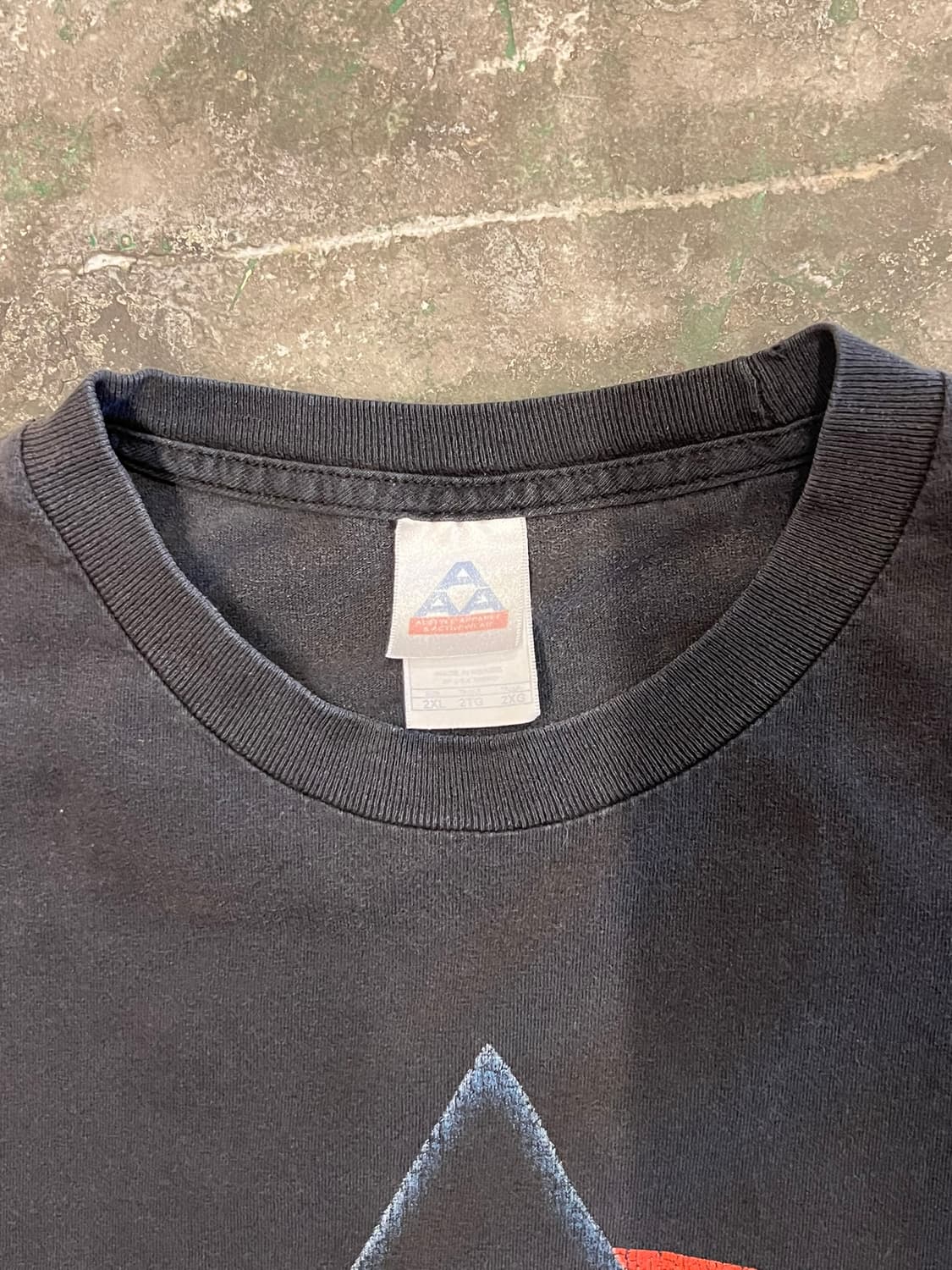 00's [2XL] 핑크플로이드 다크사이드 빈티지 티셔츠 블랙 페이딩 상품이미지7