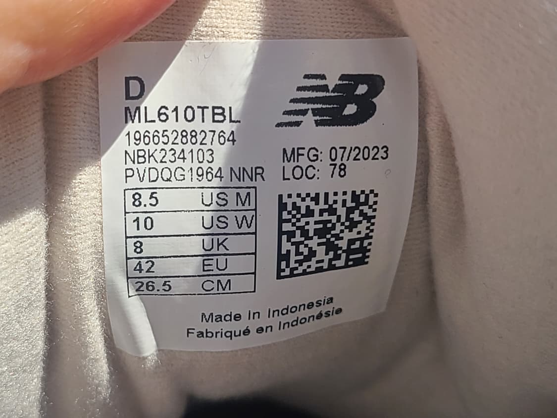 뉴발란스 ML610T 아크틱 그레이 D 스탠다드 상품이미지6