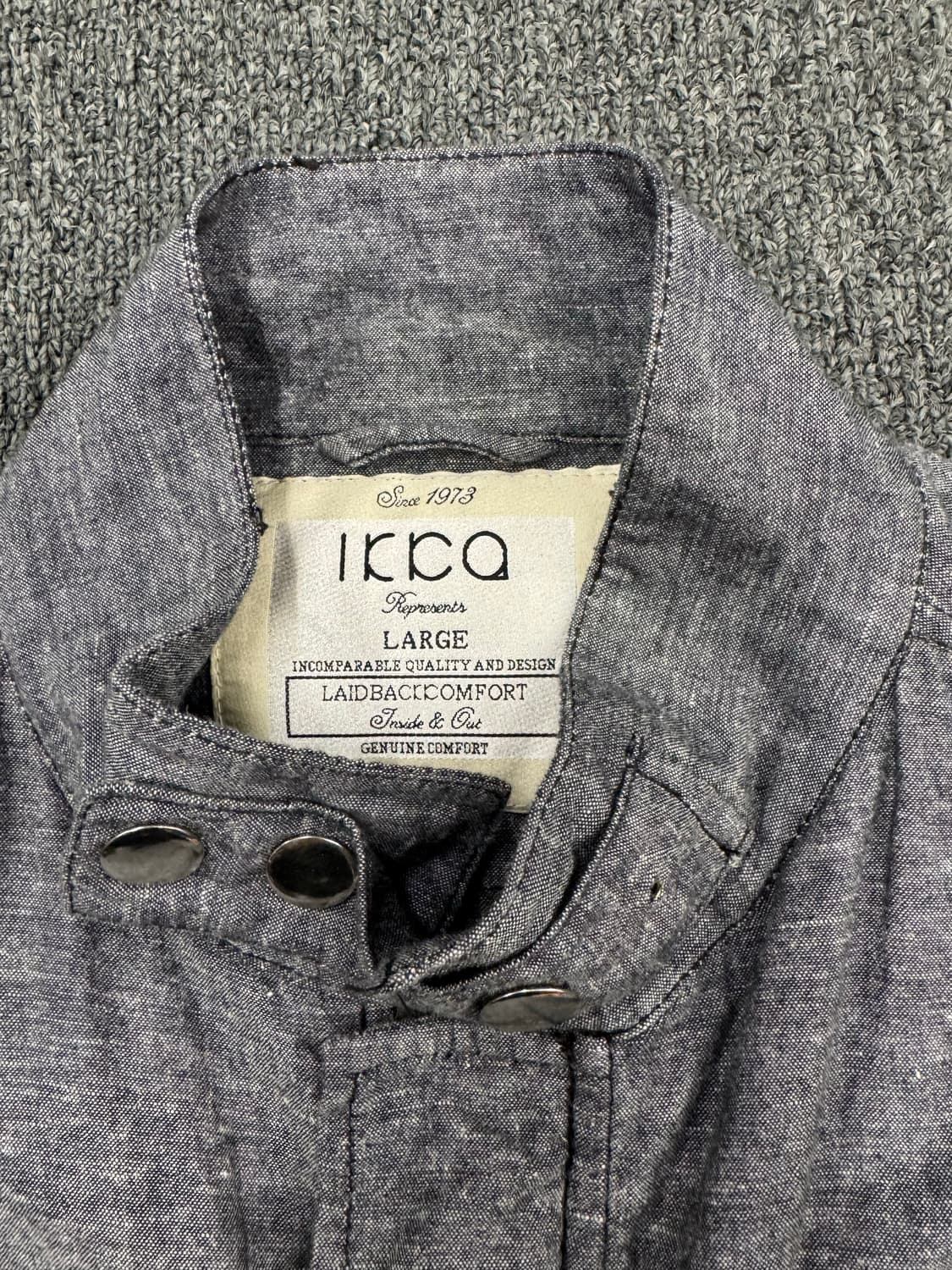 L)IKKA 빈티지 그레이 린넨 필드 자켓 상품이미지3