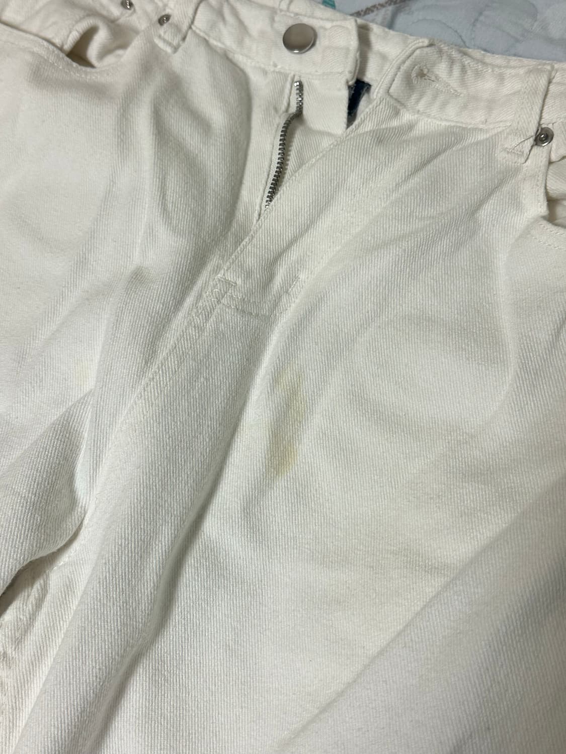 [트릴리온 데님팬츠 화이트] XL size 상품이미지3