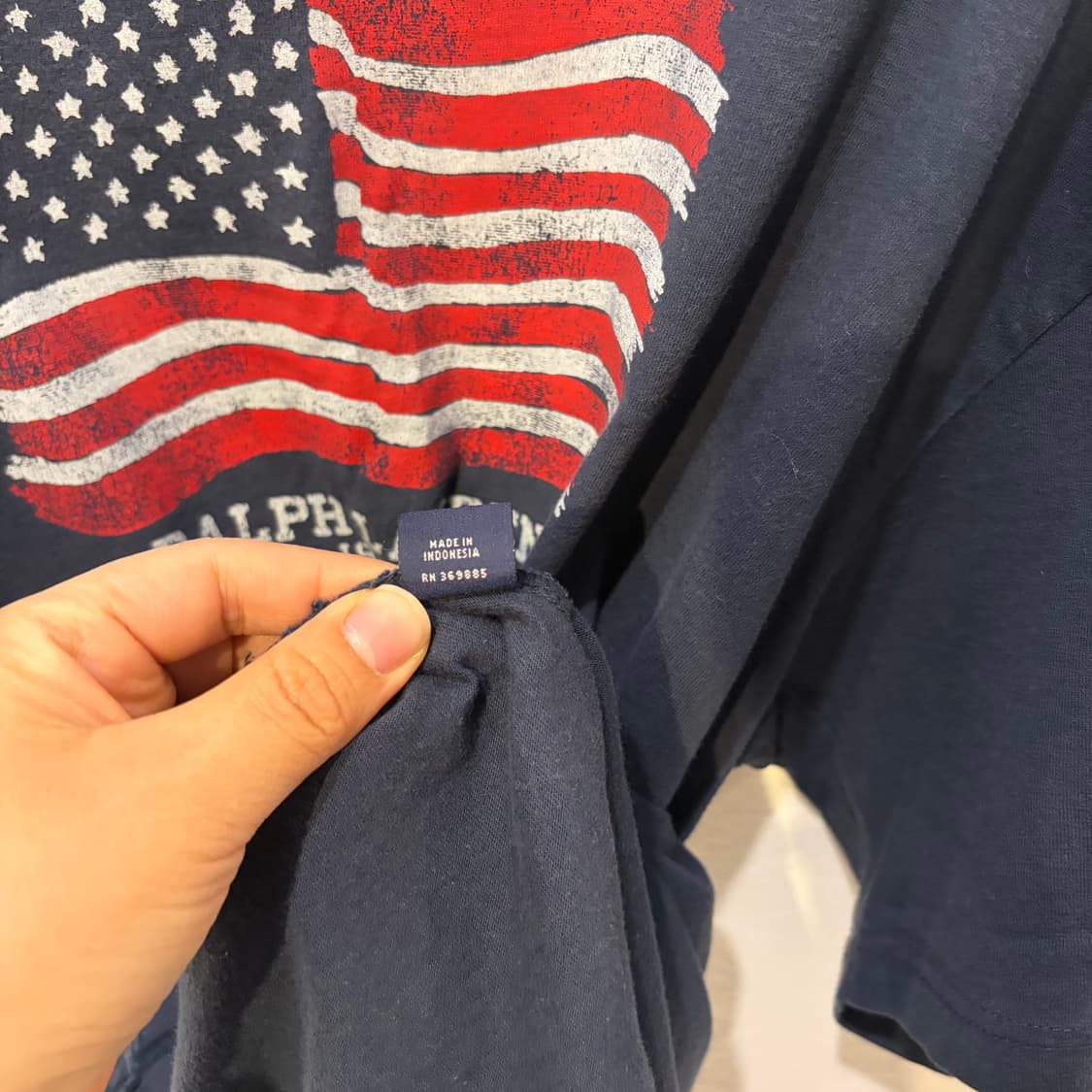 폴로 랄프로렌 성조기 네이비 반팔 티셔츠 상품이미지6