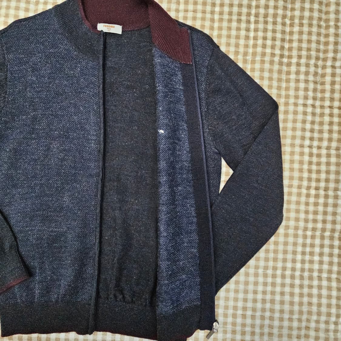 레노마 얇은 니트 가디건 남자100 상품이미지5
