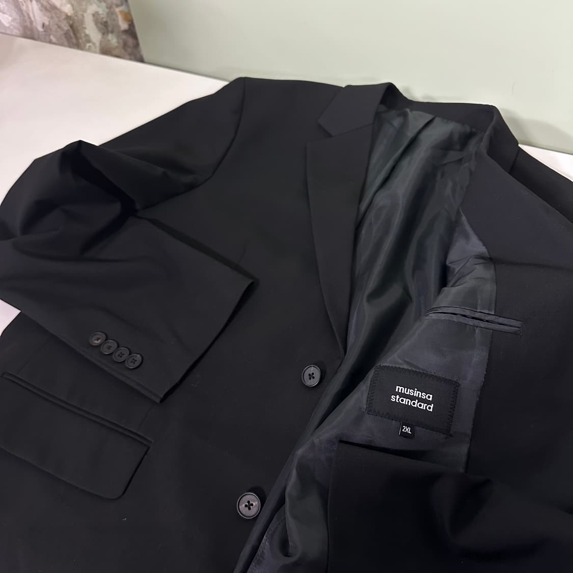 XL 무신사스탠다드 블랙  블레이져 상품이미지3