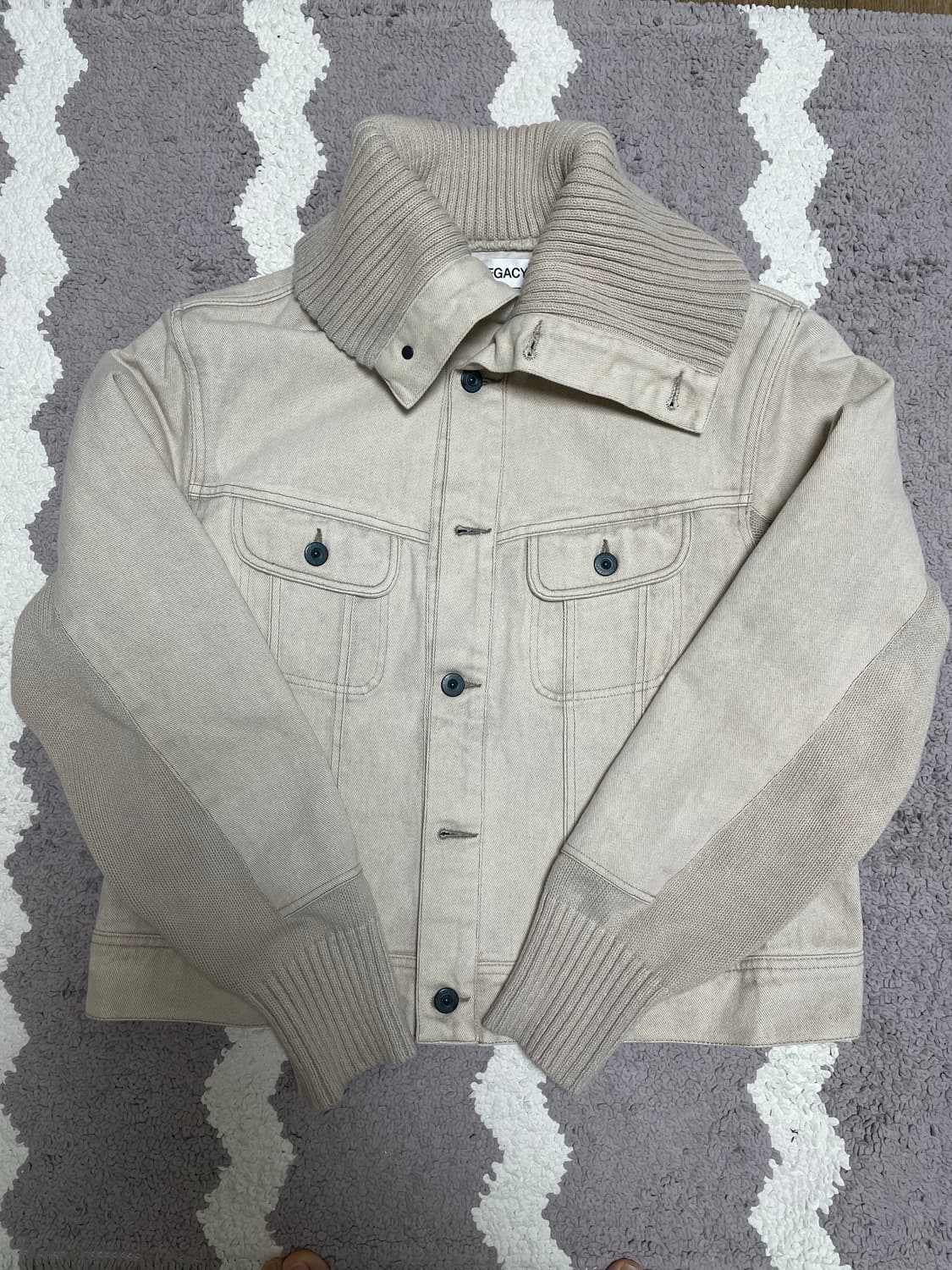 아워레가시 퓨즈 자켓 고스트 아틱 워시 데님 48 사이즈 상품이미지3