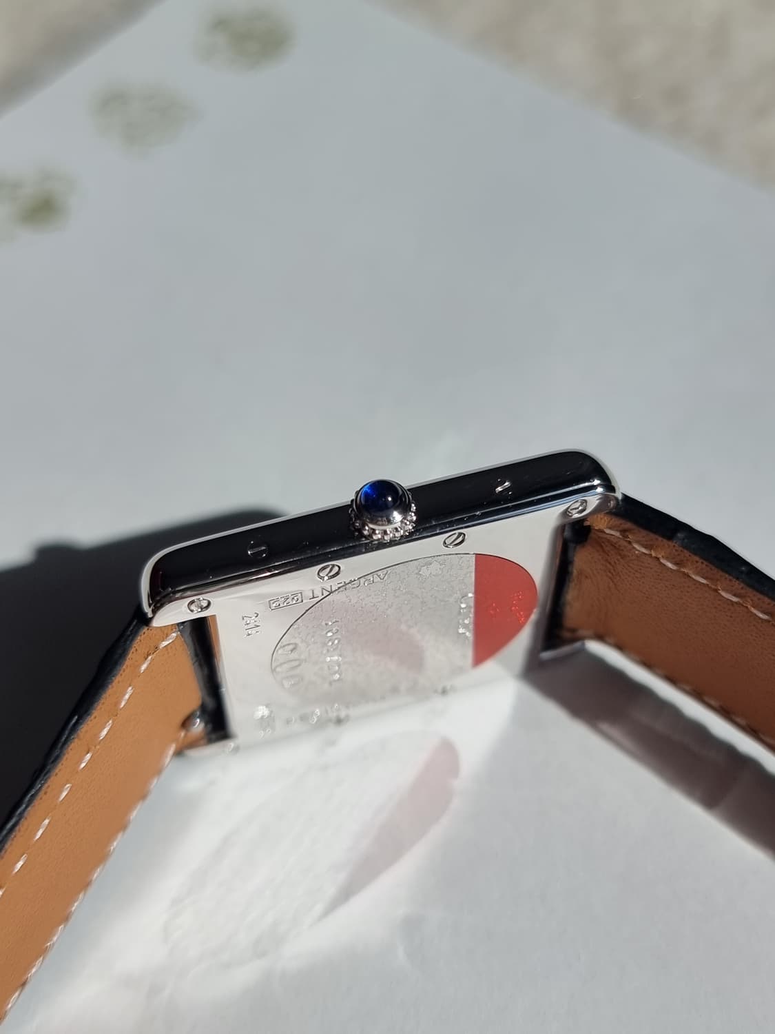 까르띠에 빈티지 탱크머스트 XL 화이트골드 디버클 시계(남녀공용) 상품이미지5