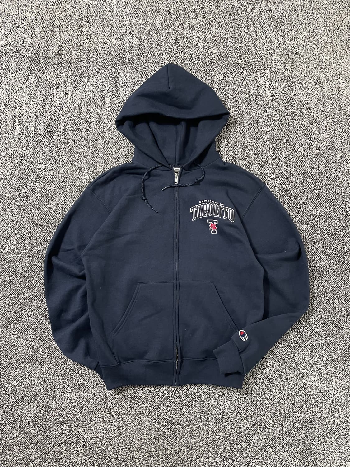 빈티지9. 챔피온 캐나다 토론토 UNIV. 네이비 후드집업 스웻 후디 상품이미지2