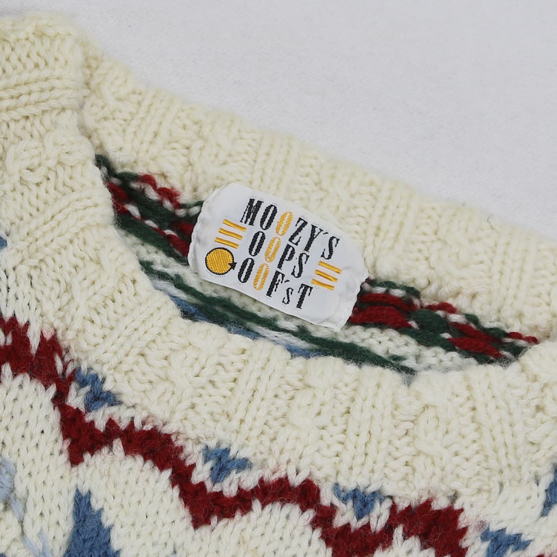 (착용컷) MOOZY'S OOPS OOF'ST 노르딕 패턴 니트 (98) 상품이미지5