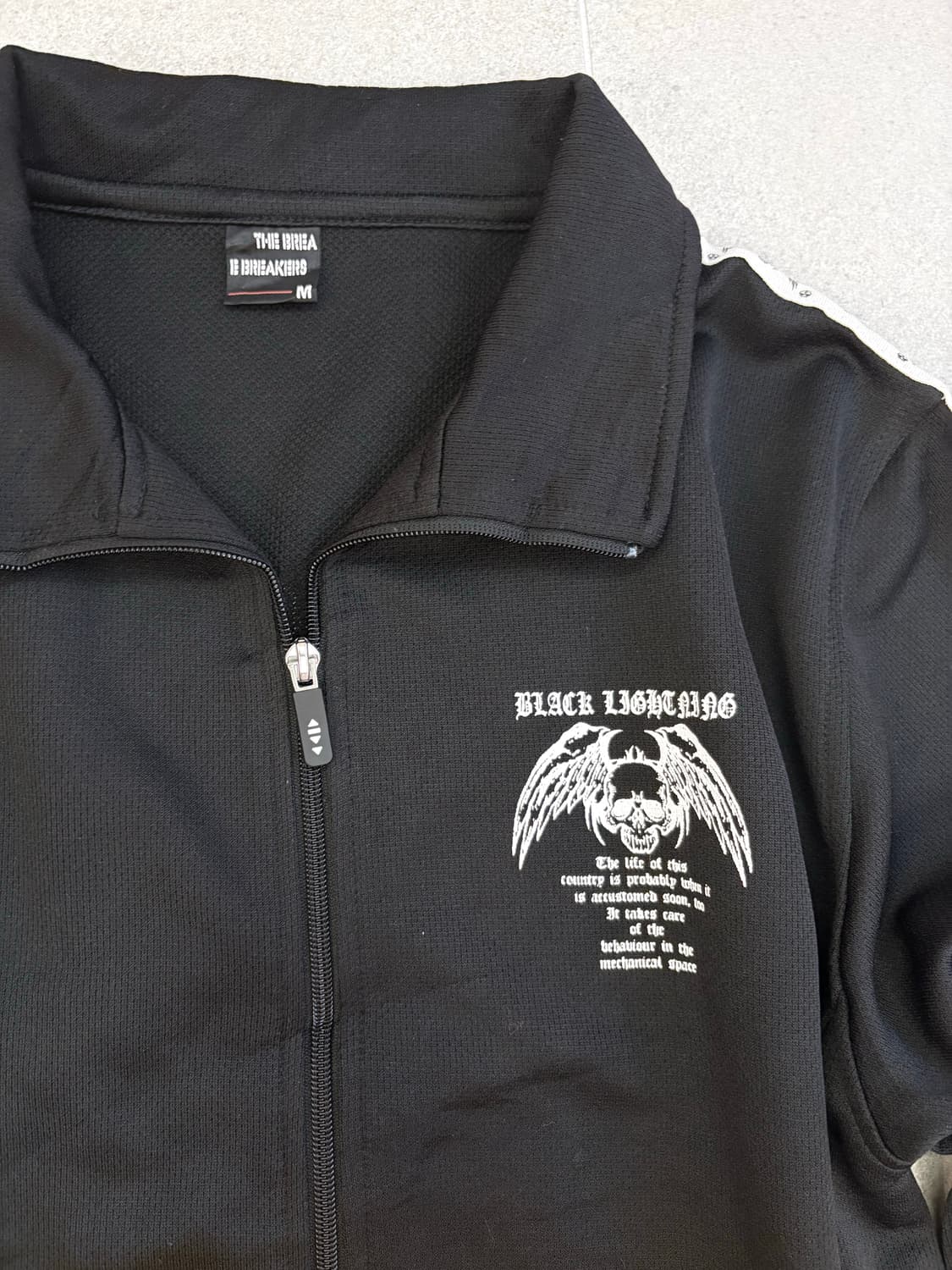 블랙 스컬 프린팅 져지 상품이미지3