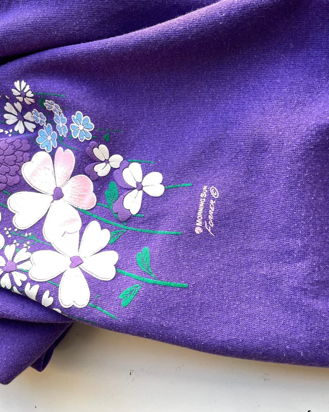 90s USA Morning Sun collar Sweatshirt 🪻 상품이미지8