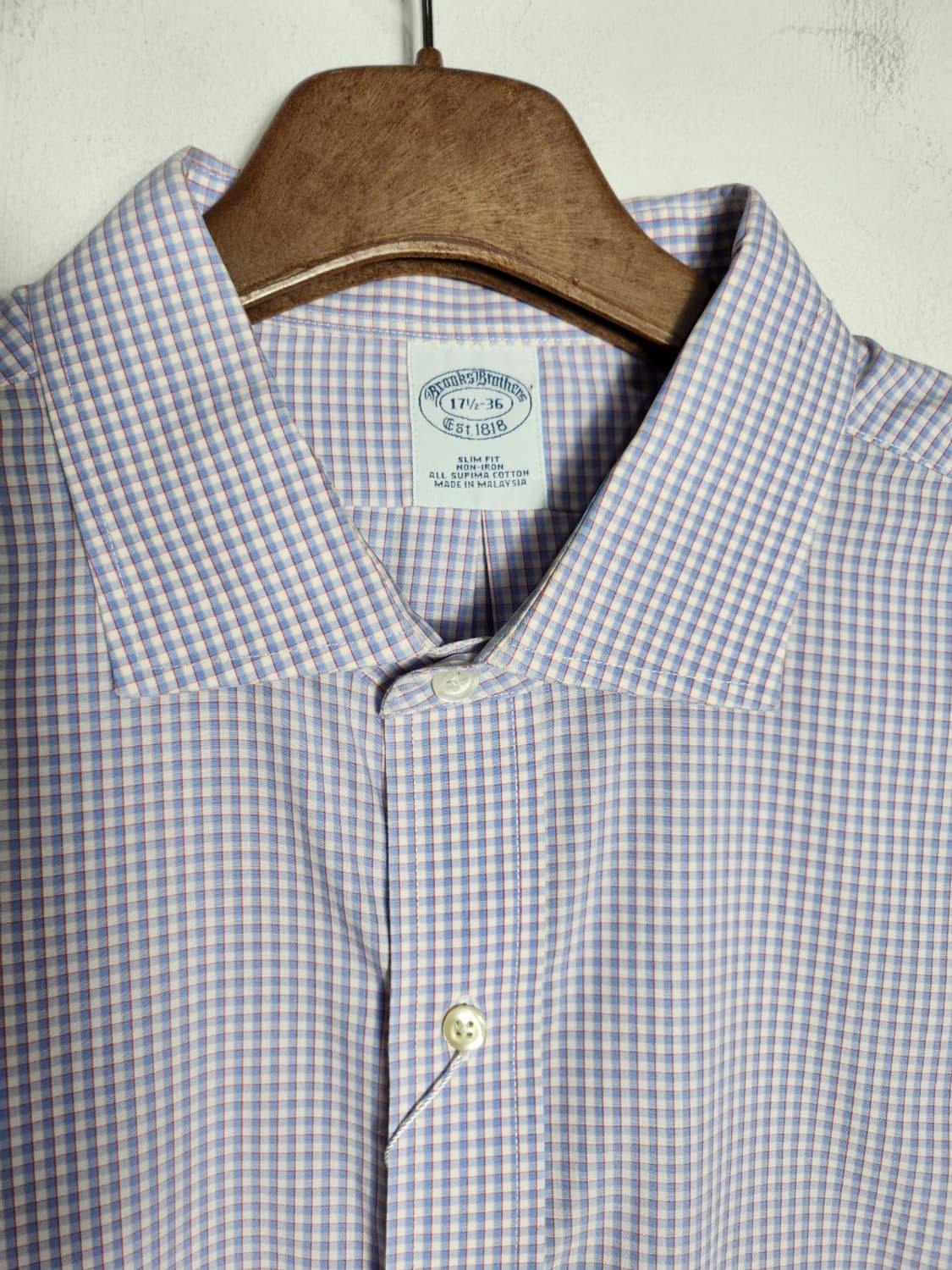 브룩스 브라더스 슬림 핏 코튼 셔츠 상품이미지2