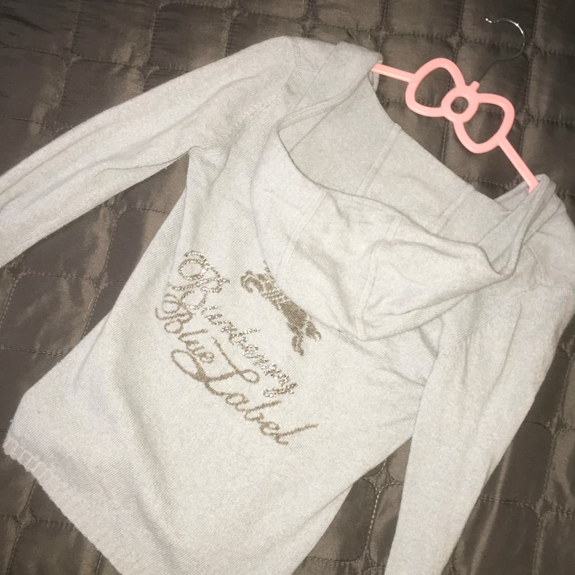 🩵 대장 버버리 블루라벨 큐빅 후드 🩵 갸루 오네갸루 y2k 앙고라 상품이미지3