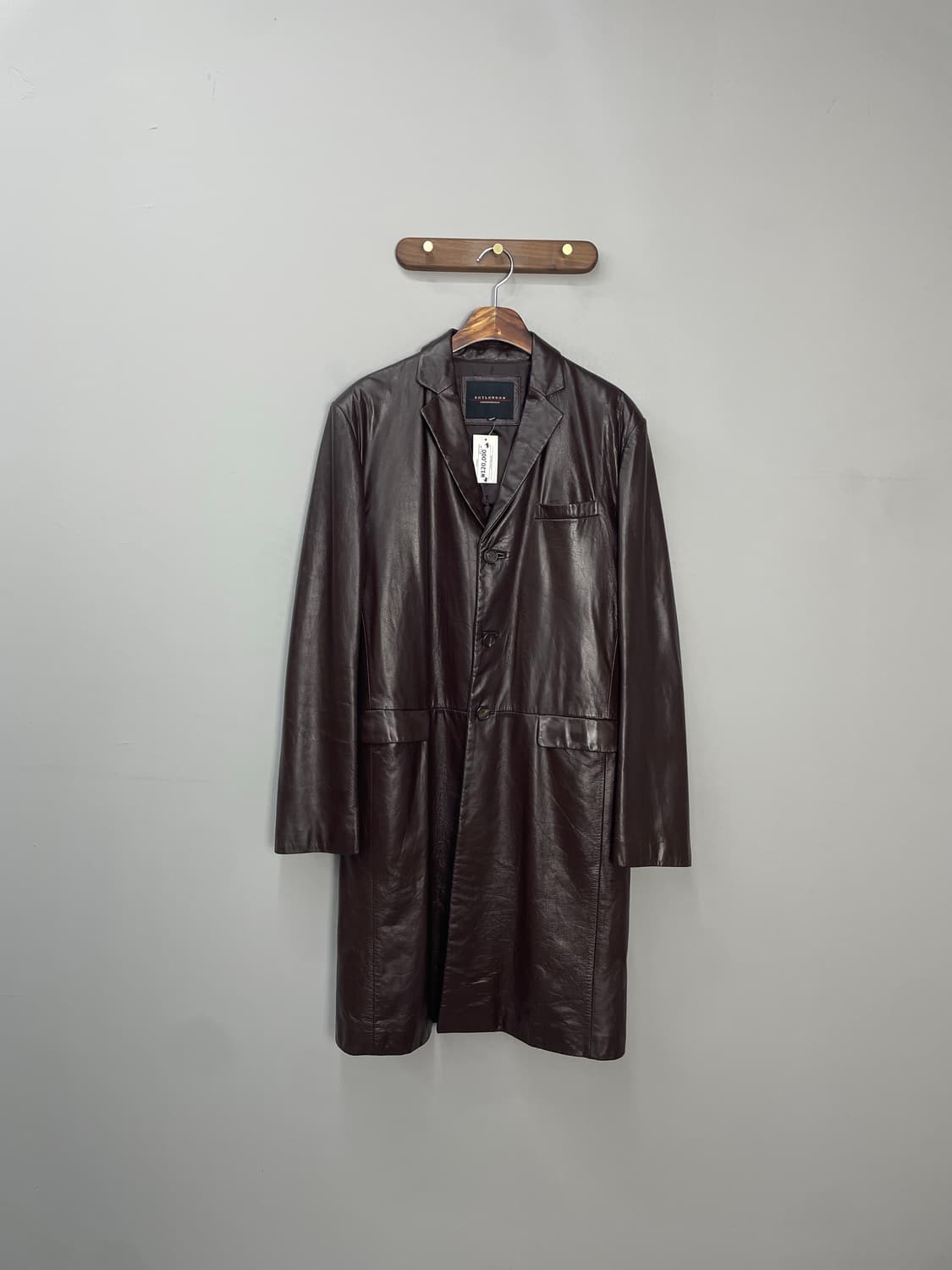 빈티지 보이런던 브라운 롱 가죽 코트 H1285 상품이미지2