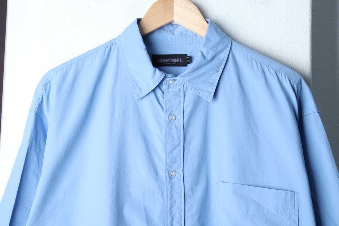 (L-2XL) 베이스모먼트 반팔 카라 티셔츠 셔츠 남방 무지-H32119 상품이미지3