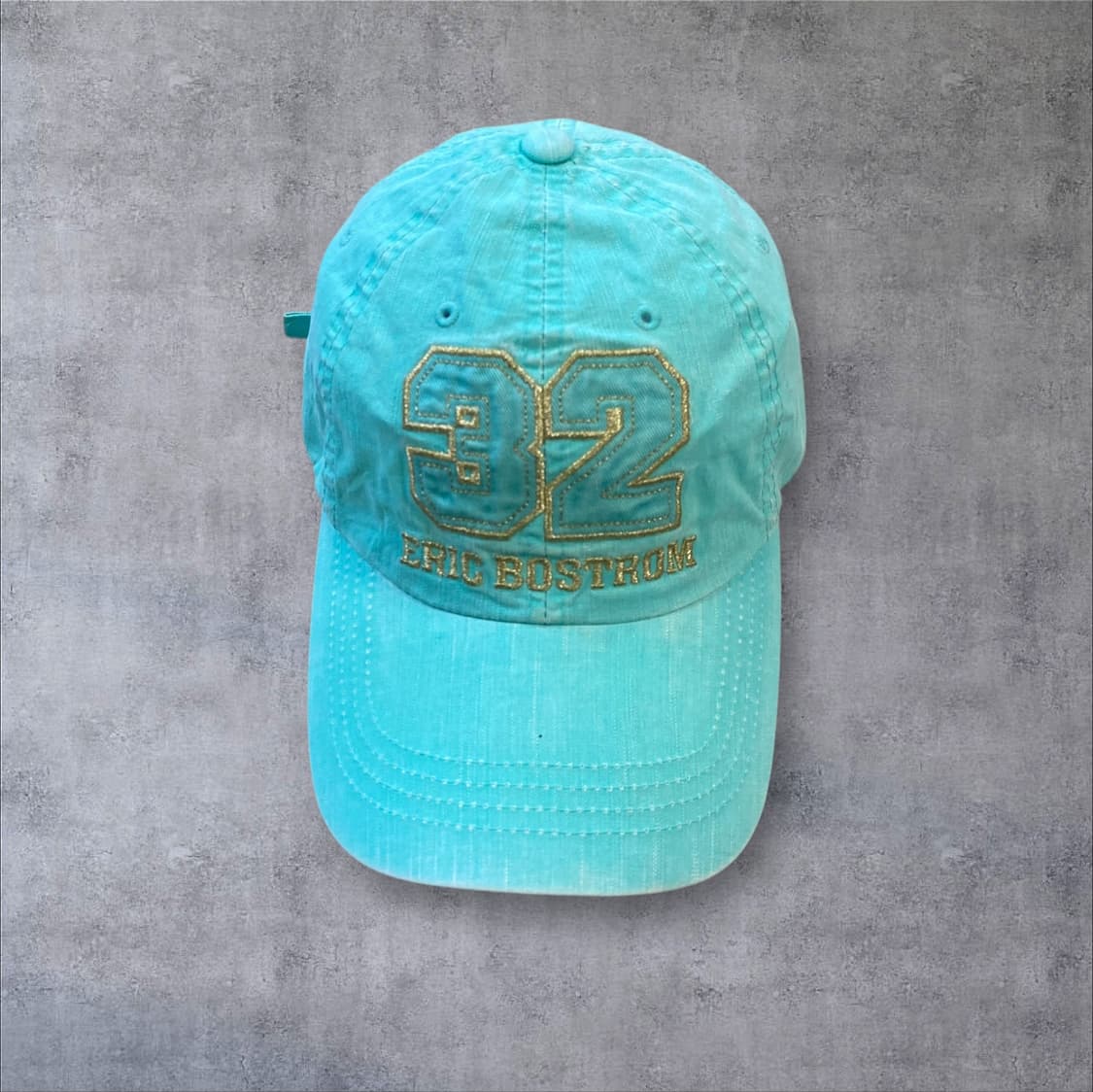 본더치 민트 컬러 y2k 로고 볼캡 상품이미지2