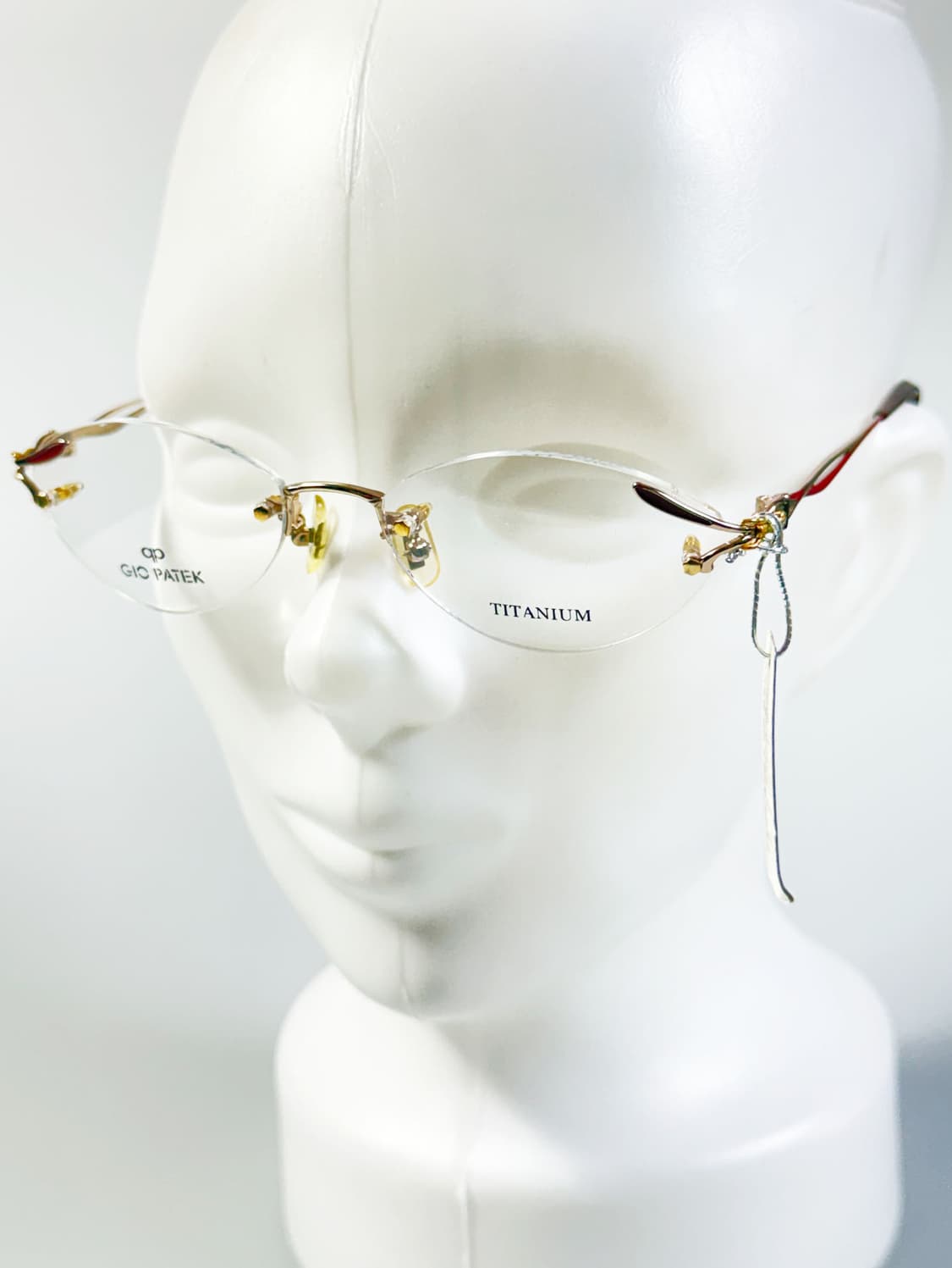 GIO PATEK 골드 티타늄 오벌 무테 빈티지 안경 상품이미지8
