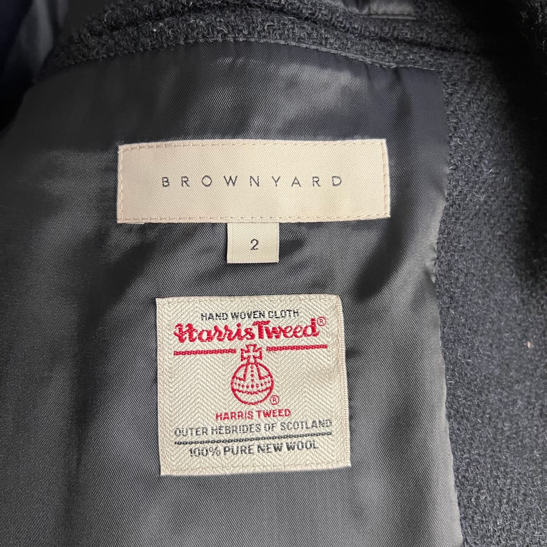 브라운야드 해리스트위드 드랍숄더 블루종 상품이미지5