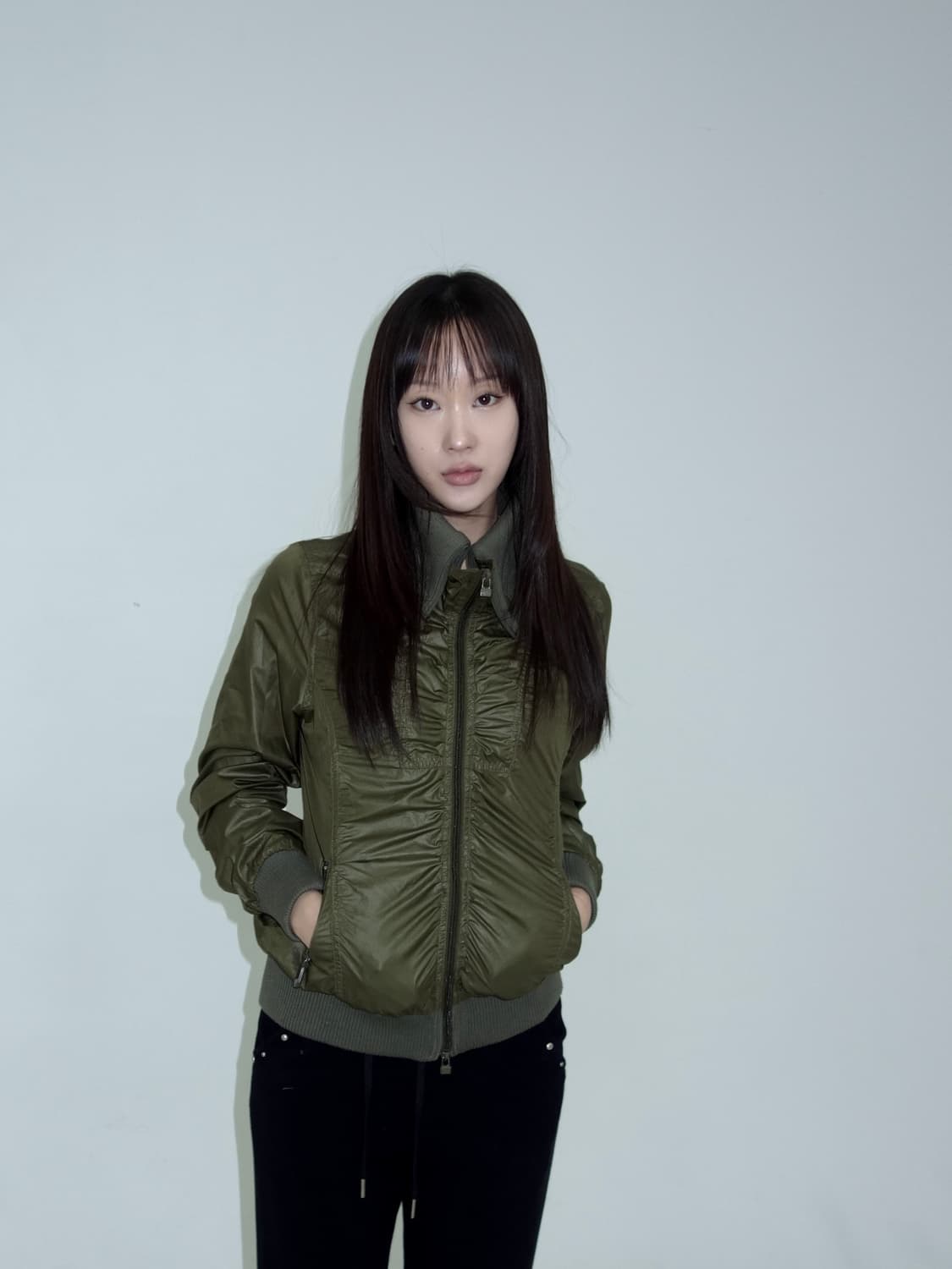 빈티지 카키 자켓 상품이미지1