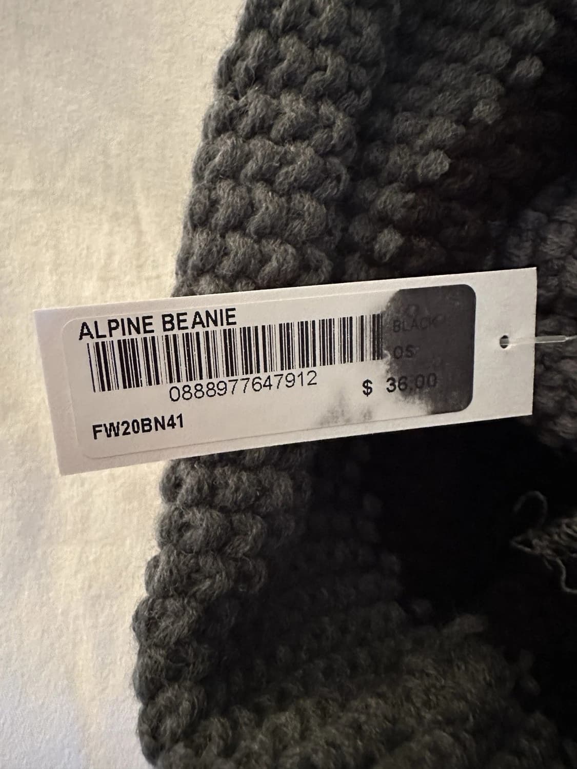 20FW 슈프림 알파인 폼폼 비니 그레이블랙 상품이미지2