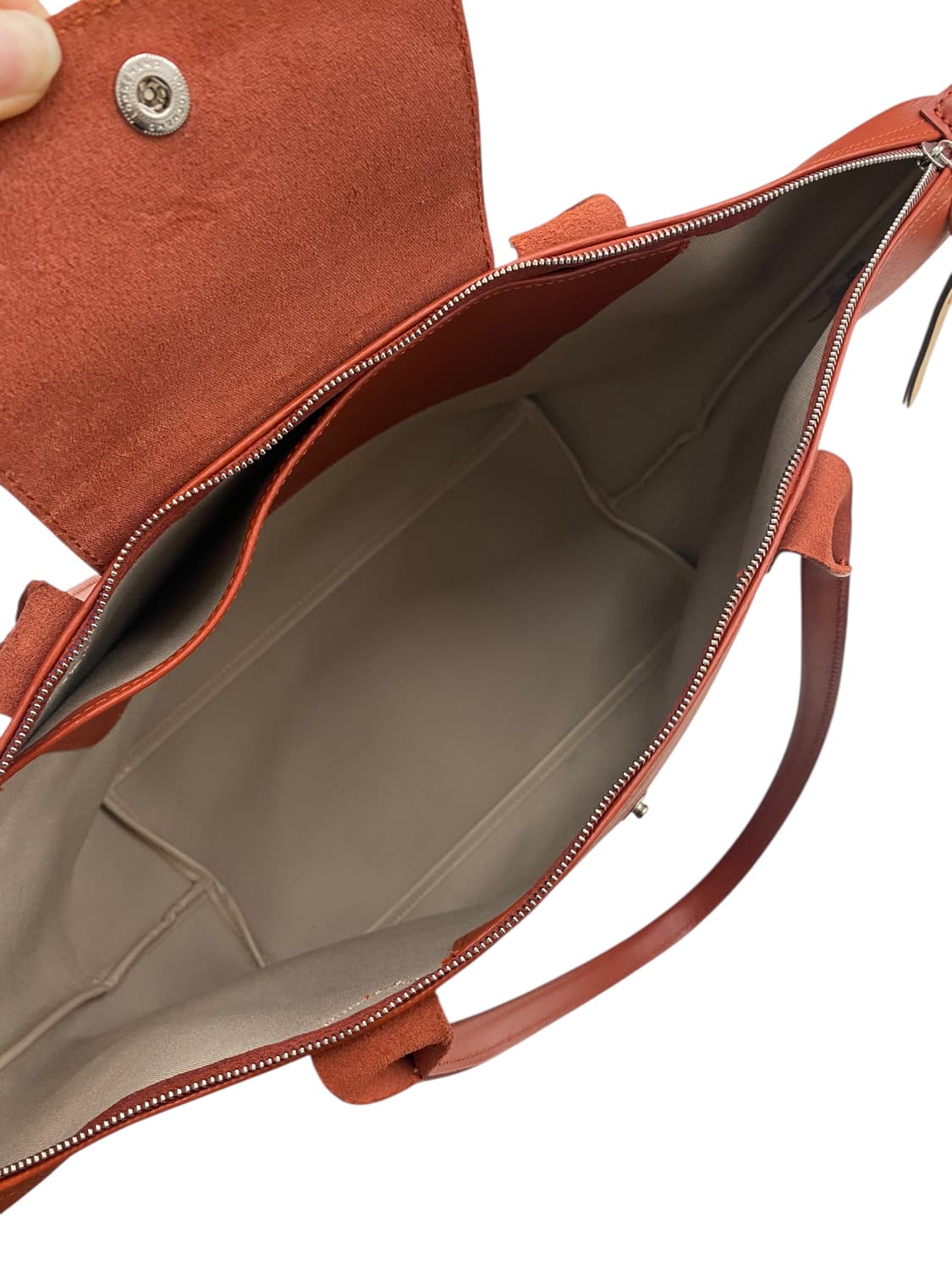 롱샴 플라넷 브릭 레더쇼퍼백 상품이미지4